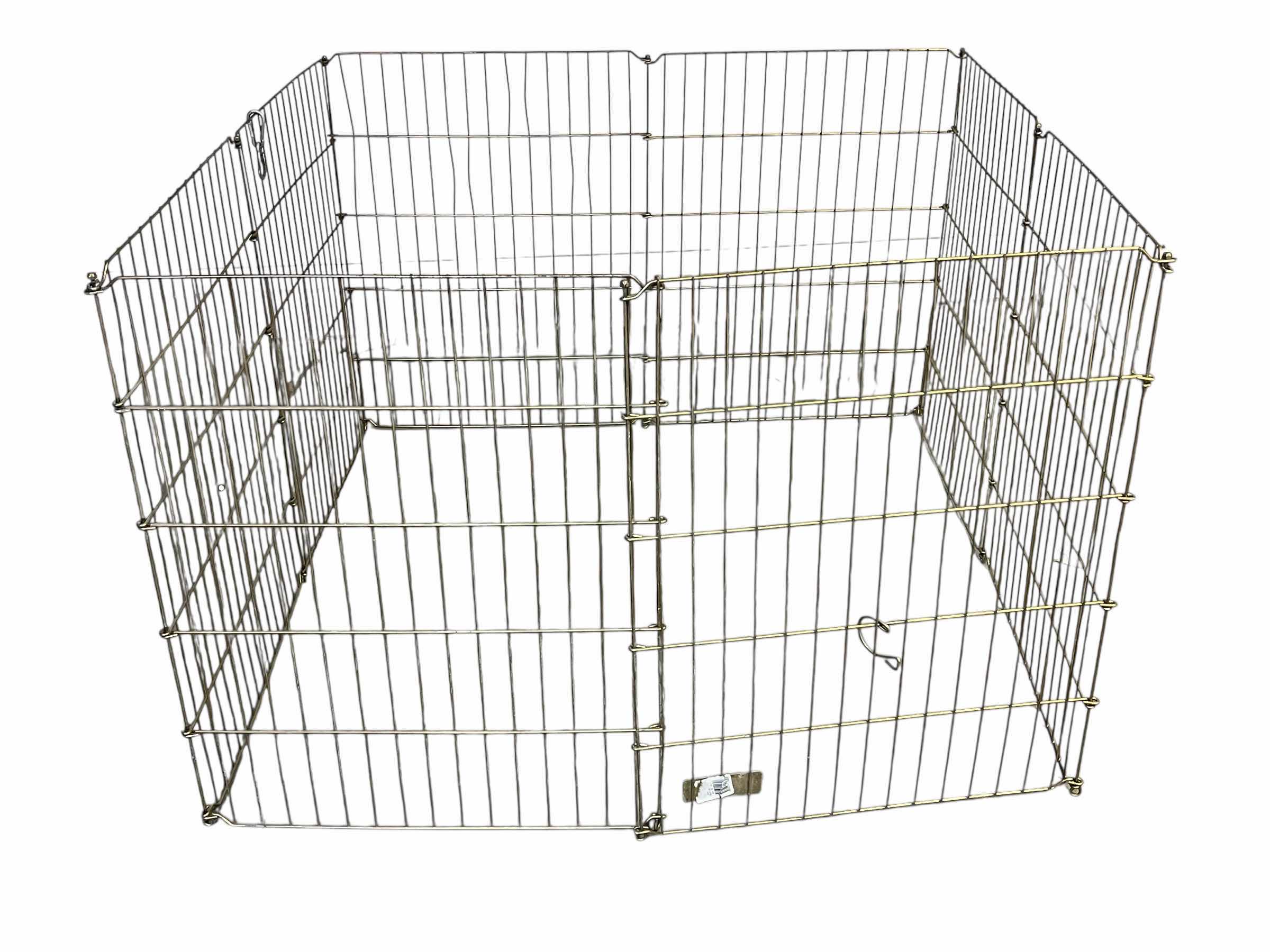 Photo 1 of BRASS FINISH METAL PET PLAY PEN  46” X 48” H30”