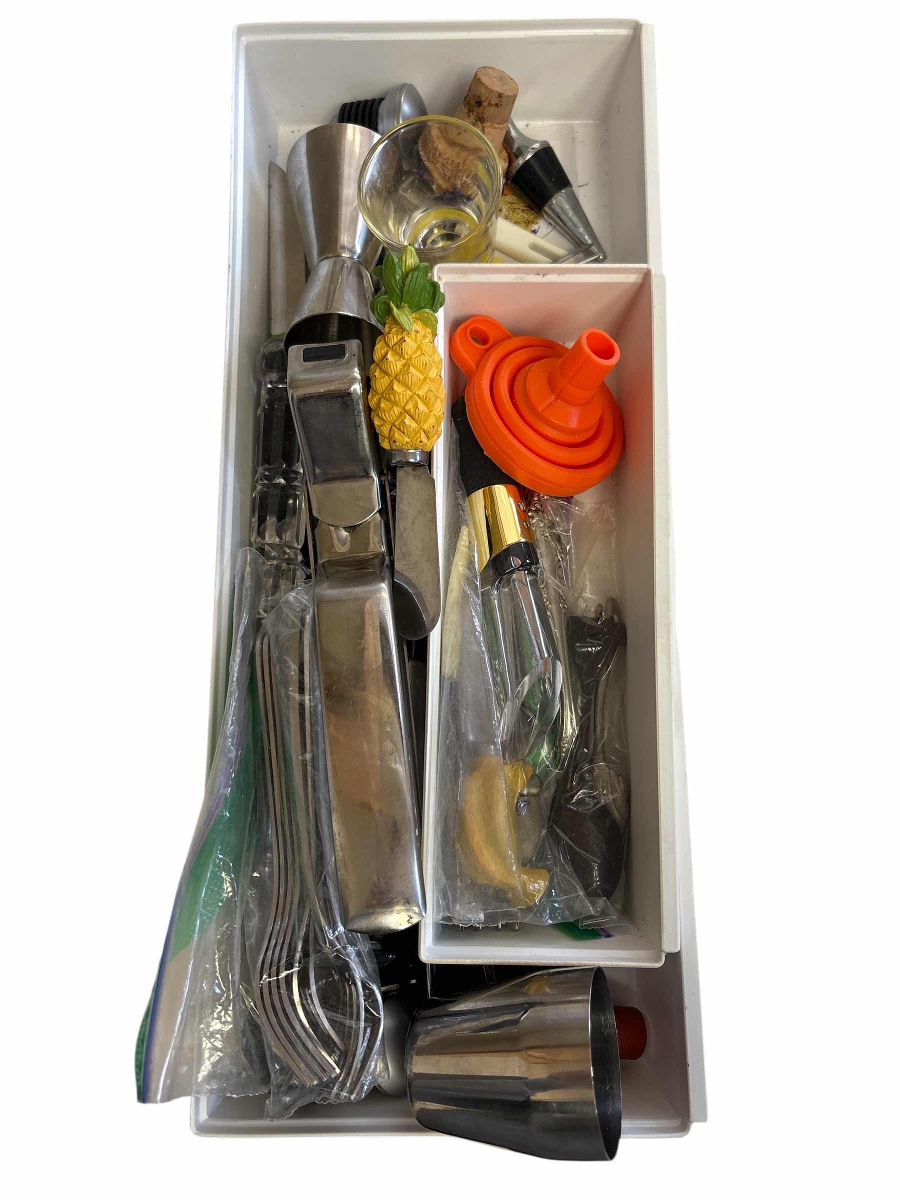 Photo 1 of TRAY OF KITCHEN FLATWARE