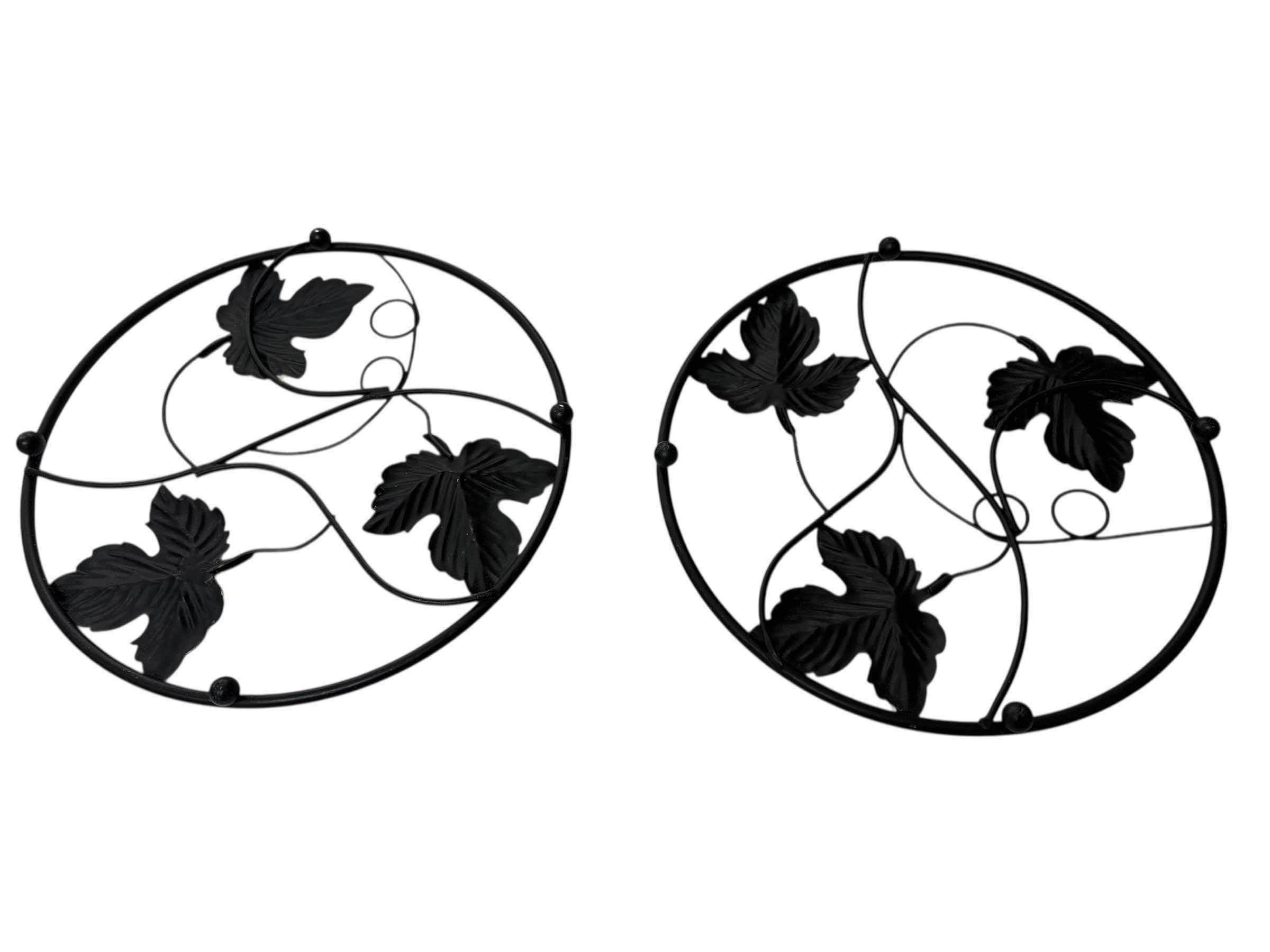 Photo 2 of METAL PLANTER POT HOLDERS (2)PCS 8”