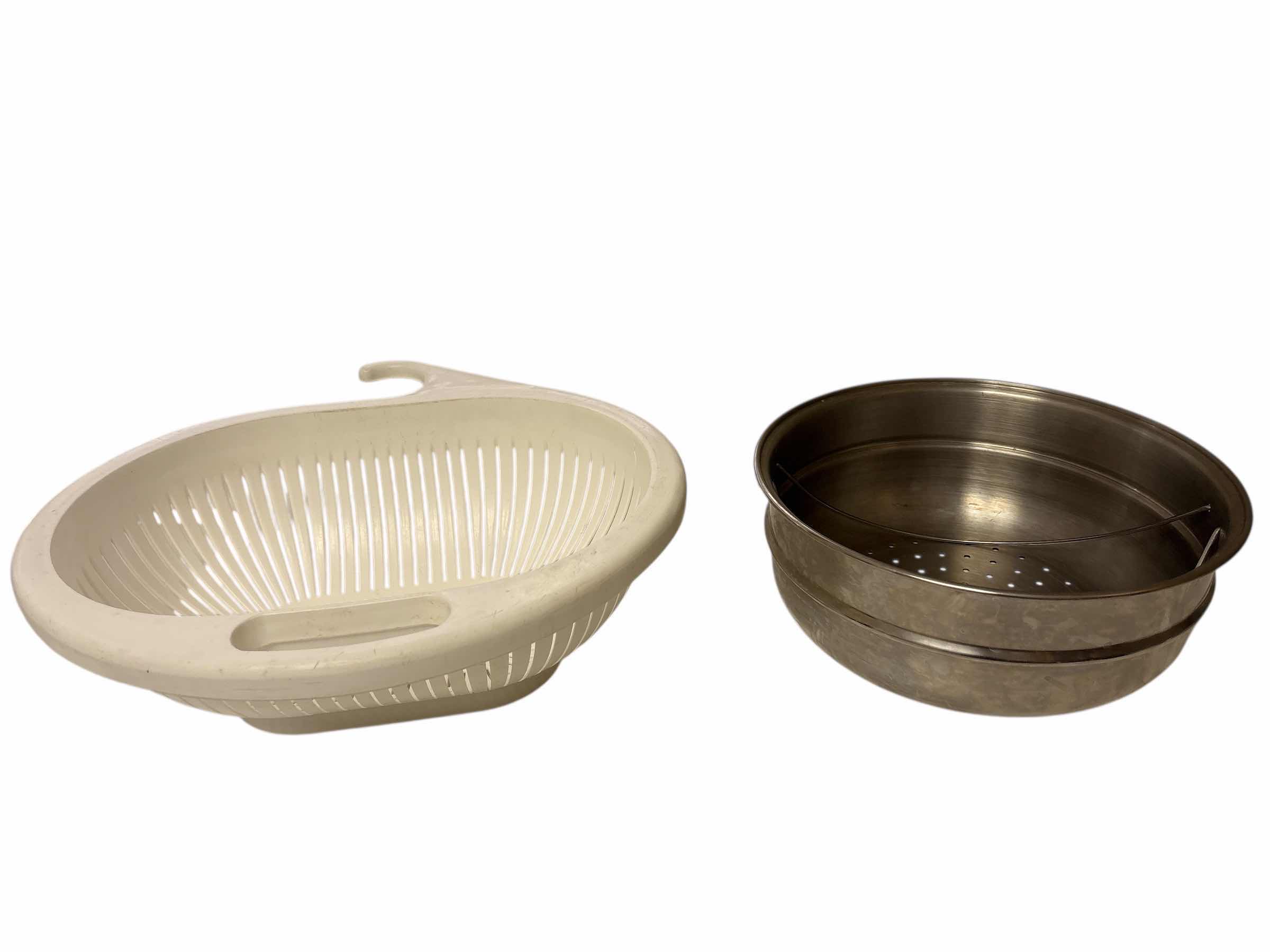 Photo 1 of PLASTIC & STAINLESS STEEL STRAINERS (2)
