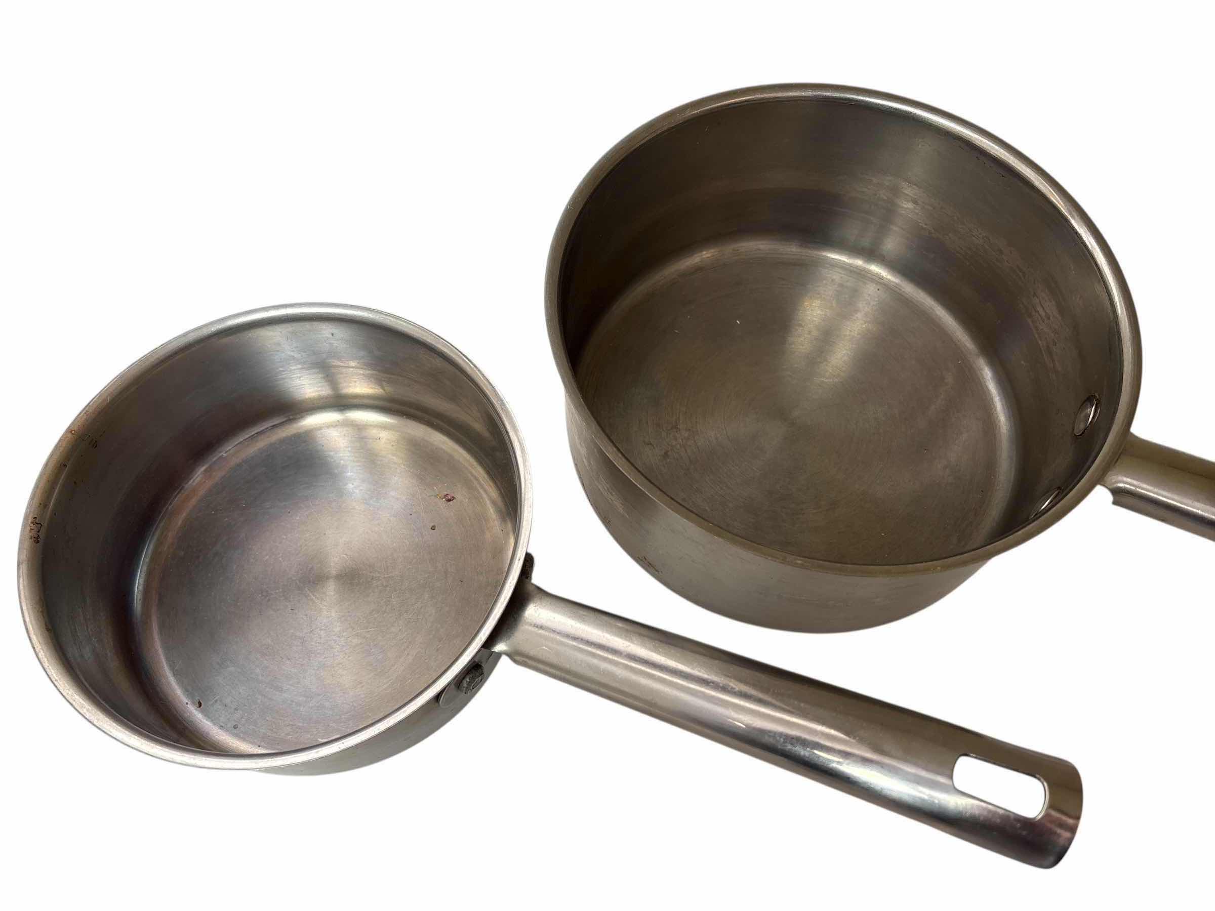 Photo 1 of STAINLESS STEEL POTS (3)