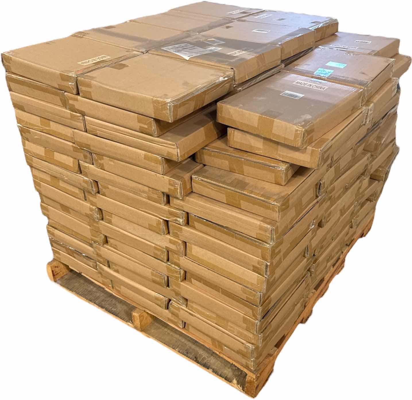 Photo 1 of NEW PALLET OF TIDY FRIEND 4 PCS CLEAR ACRYLIC SHELF DIVIDERS FOR CLOSET ORGANIZATION BOOK DIVIDER 7.87”x 1.18” x 11.8”H (APPROXIMATELY 140 CASES/4 PER CASE)