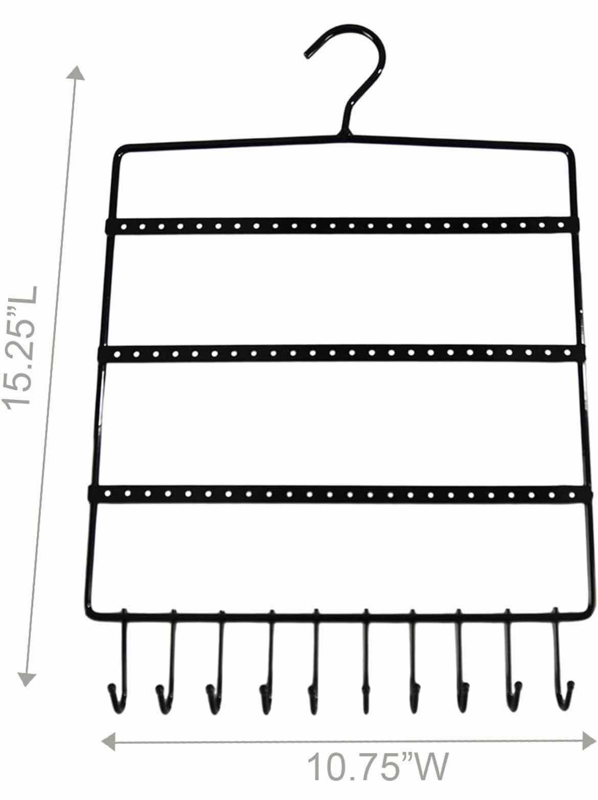 Photo 1 of NEW PALLET OF HOME X BLACK 3 TIER HANGING JEWELRY RACKS (16 PER CASE/14 CASES) READ NOTES