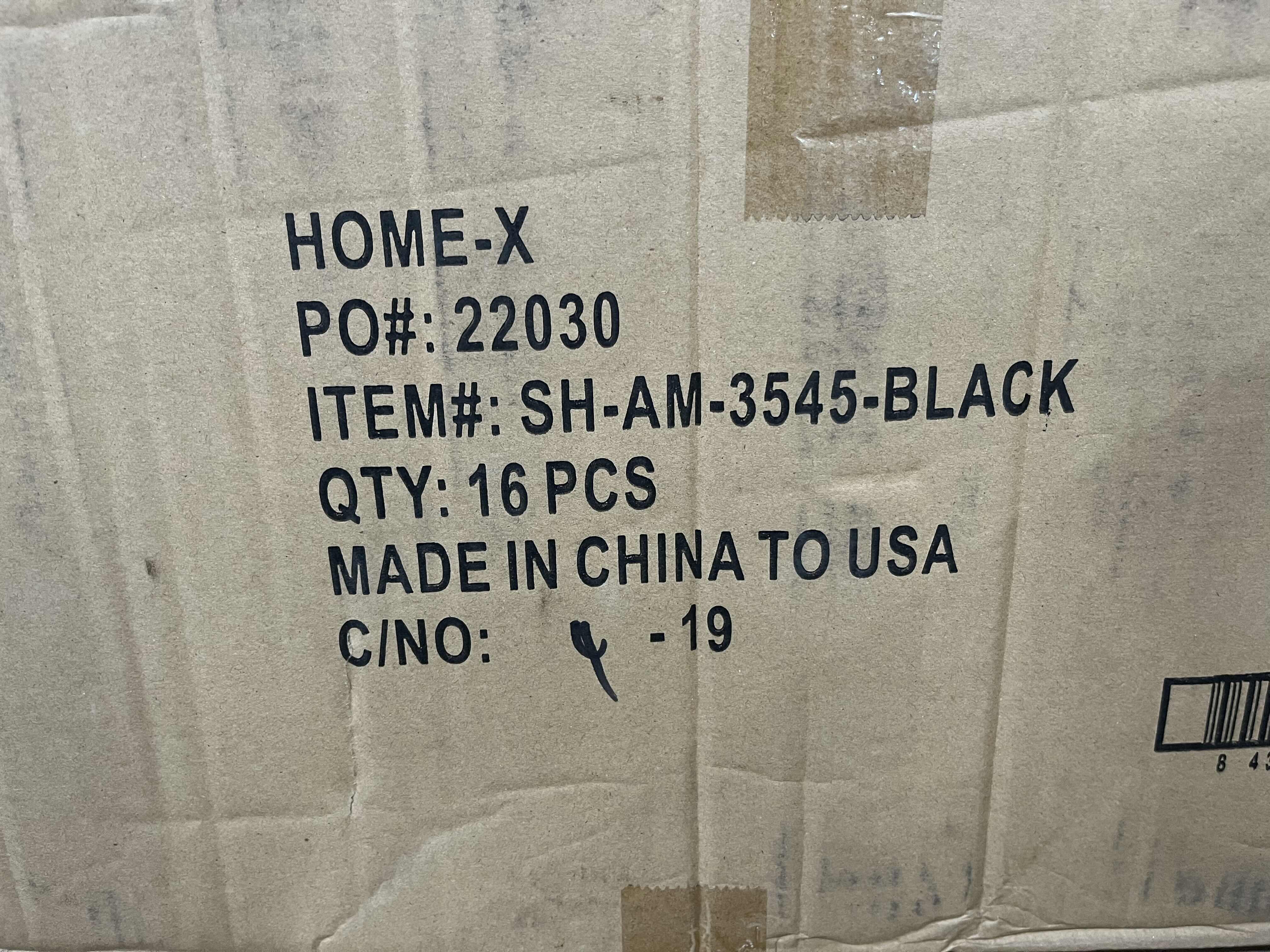 Photo 1 of NEW PALLET OF HOME X BLACK 3 TIER HANGING JEWELRY RACKS (16 PER CASE/14 CASES) READ NOTES