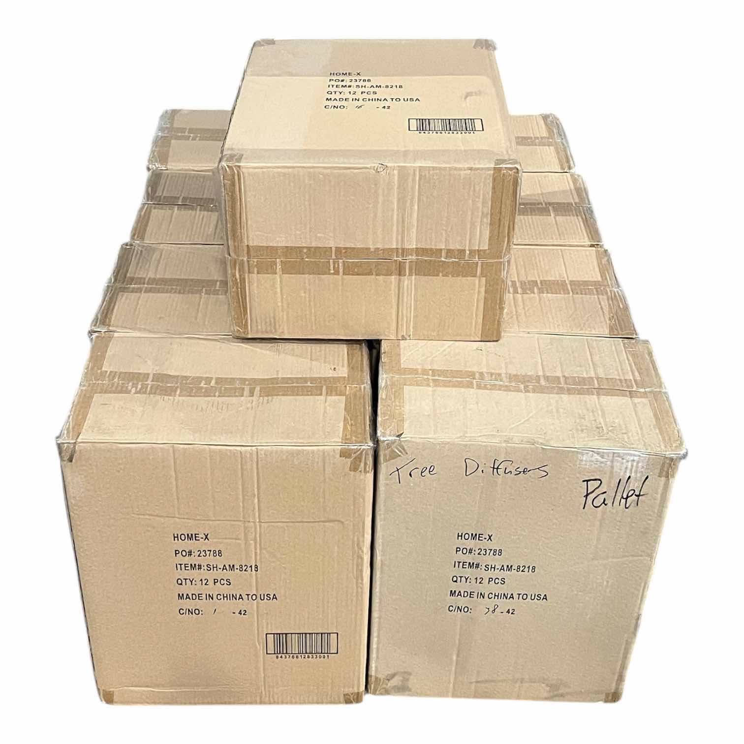 Photo 1 of NEW PALLET OF HOME X BLACK METAL TREE DESIGN LED ESSENTIAL OIL COOL MIST DIFFUSER (12PCS PER CASE/9 CASES) READ NOTES