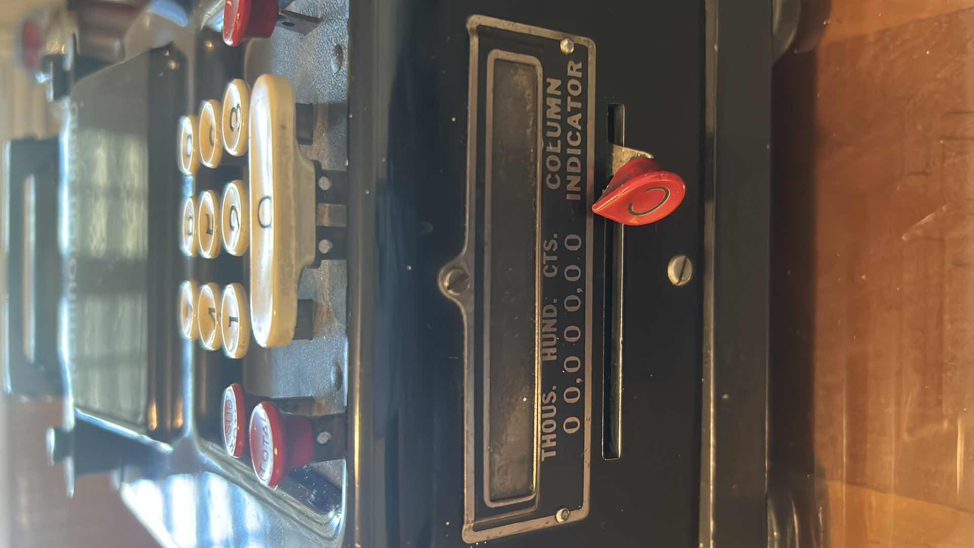 View 3 of VINTAGE REMINGTON RAND MECHANICAL 10 KEY ADDING MACHINE & CALCULATOR FROM 1920s