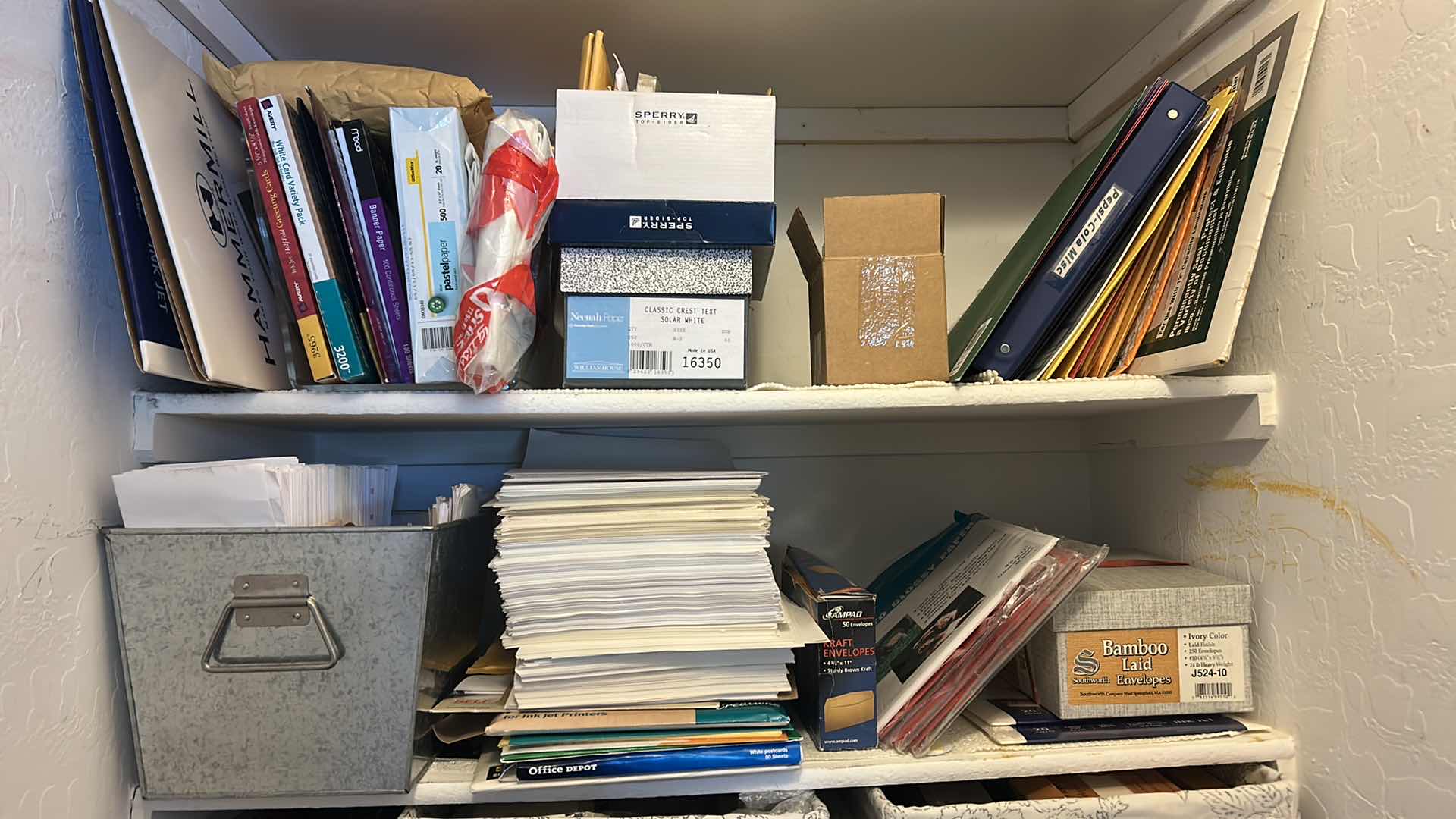 View 4 of CONTENTS OF 4 SHELVES ENVELOPES & PAPER