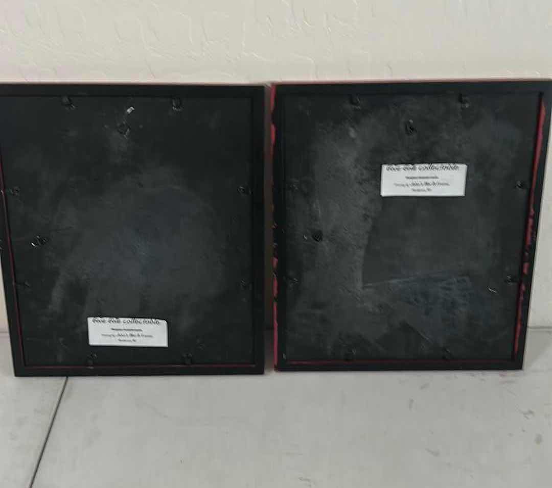 View 4 of MATCHED PAIR FRAMED VINTAGE STYLE COCA COLA ADVERTISING ART PRINTS 13" X 16"