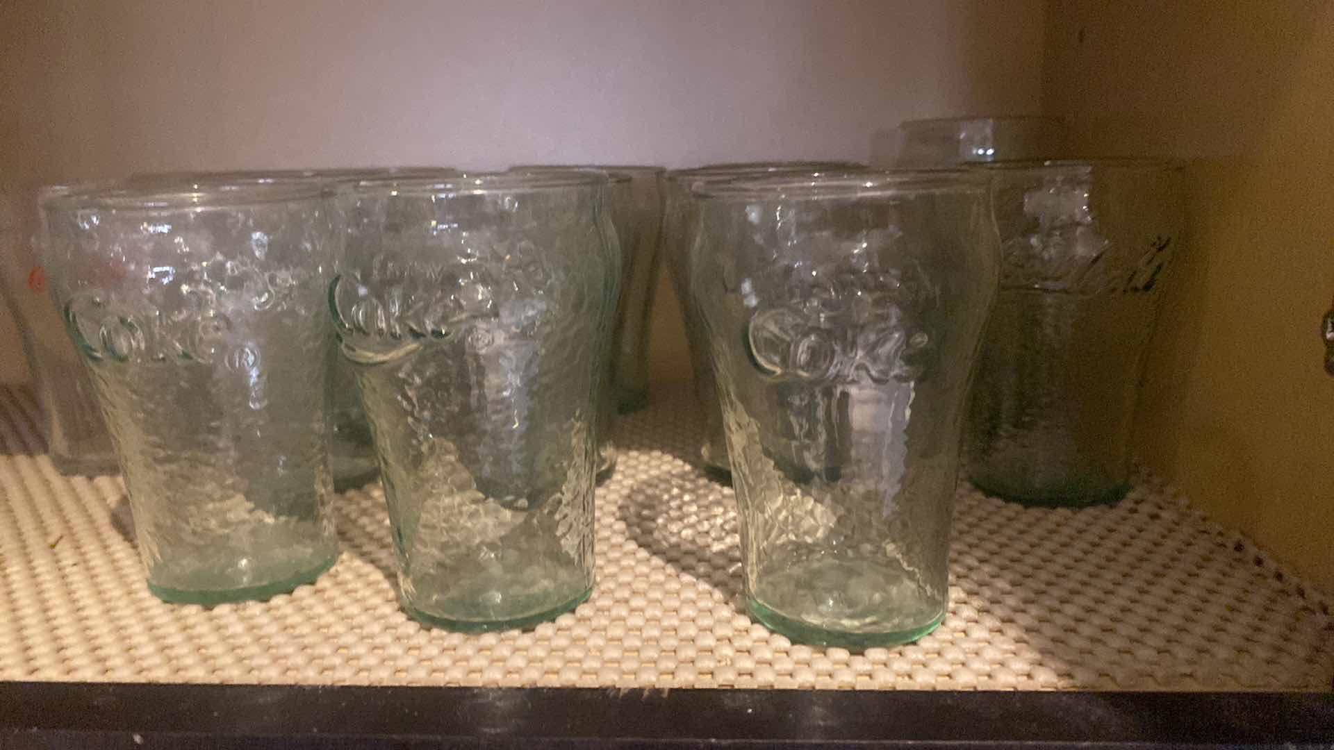 View 3 of CONTENTS ONE SHELF IN CABINET – COCA-COLA GLASSES (13)