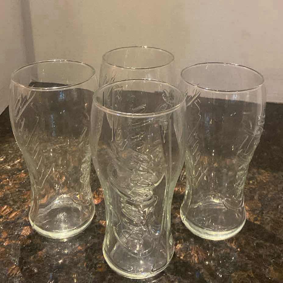 View 1 of VINTAGE AND COCA-COLA CLEAR GLASSES (6)