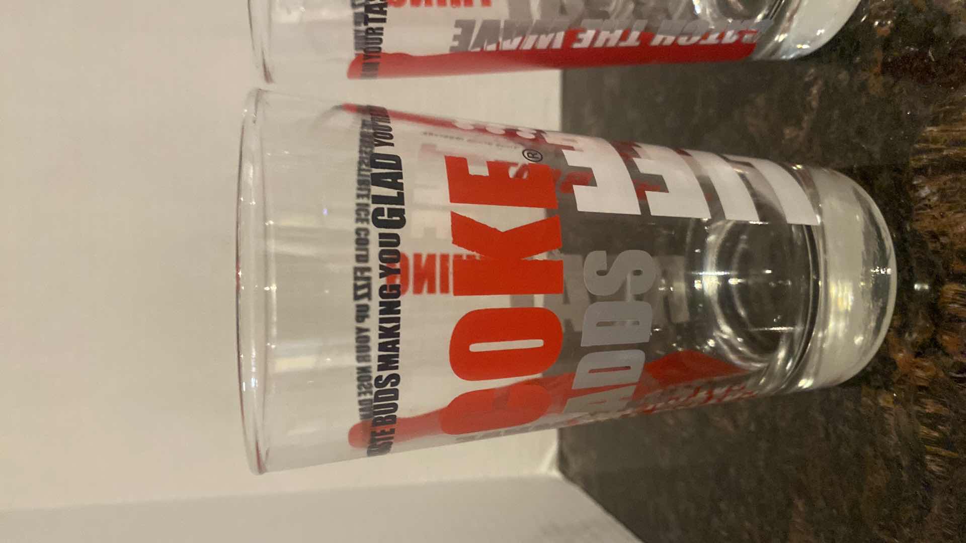 View 2 of VINTAGE COCA-COLA GLASSES (4)