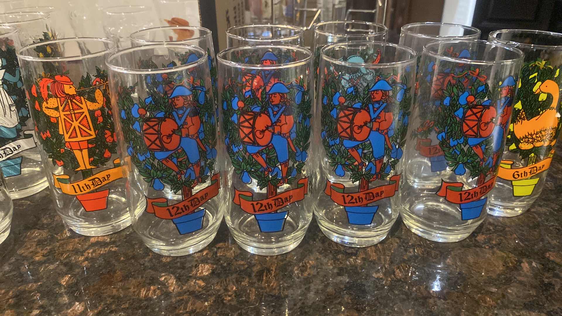 View 3 of VINTAGE PEPSI HOLIDAY GLASSES (16)