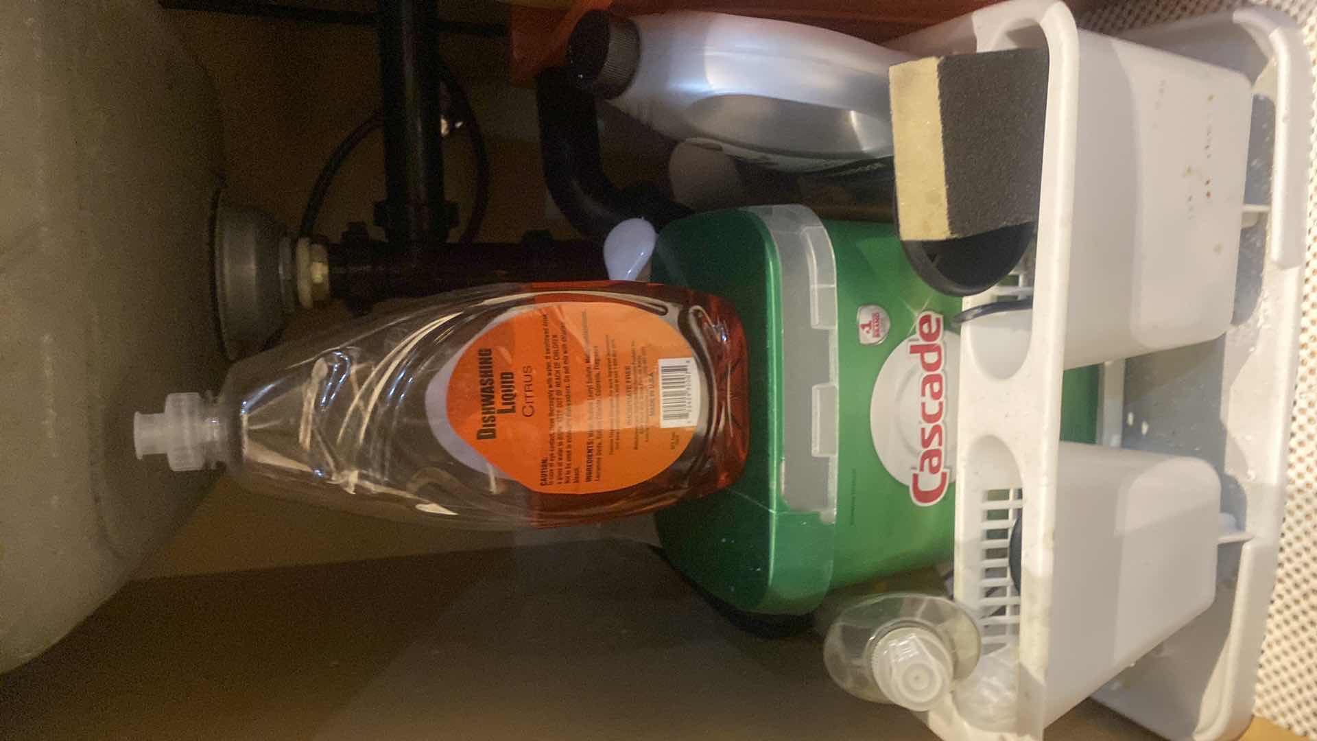 View 2 of CONTENTS UNDER KITCHEN SINK – CLEANING SUPPLIES