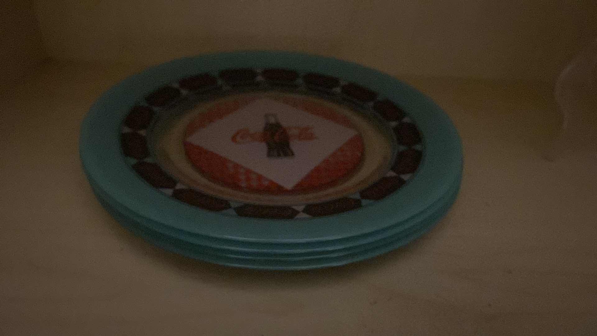 View 2 of COCA-COLA 8 INCH PLATES (4)