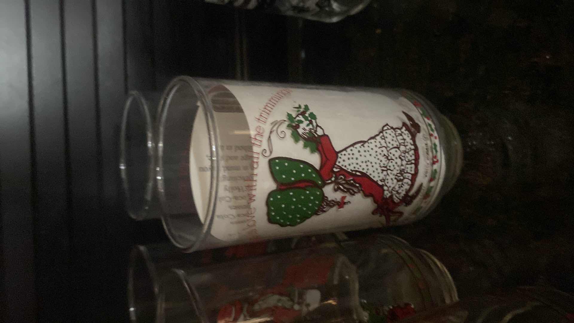 View 3 of VINTAGE HOLLY HOBBY GLASSES (8)