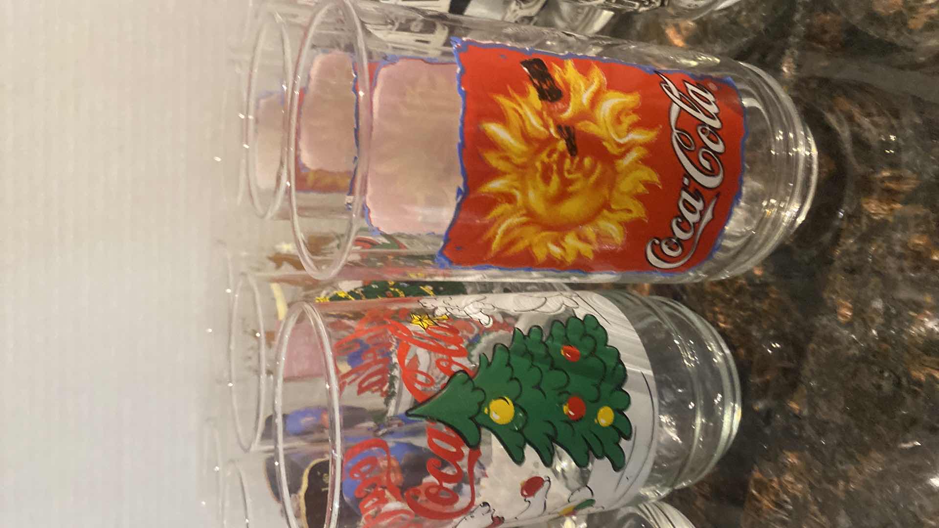 View 3 of VINTAGE COCA-COLA GLASSES (14)