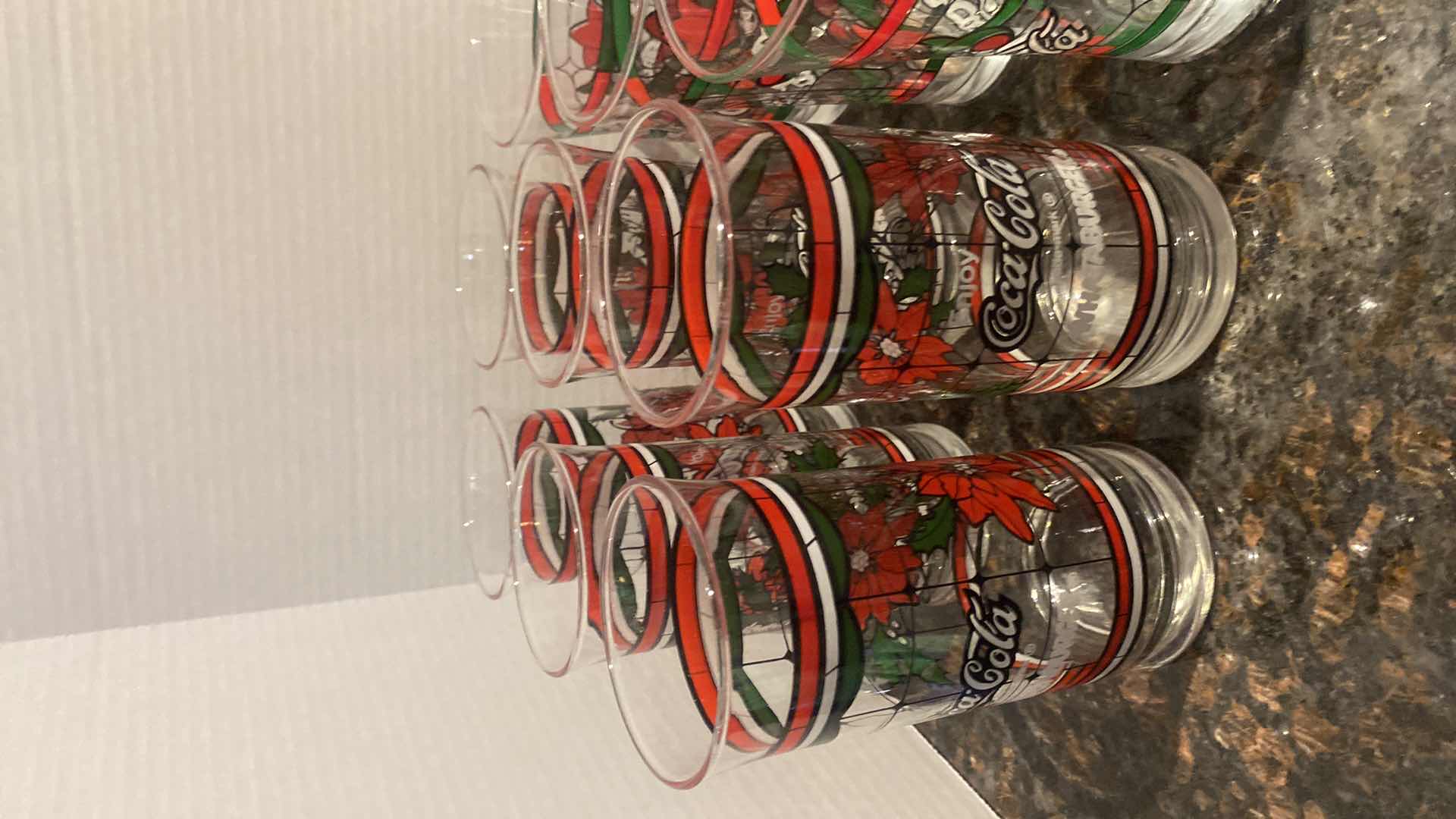 View 2 of VINTAGE COCA-COLA HOLIDAY GLASSES (12)