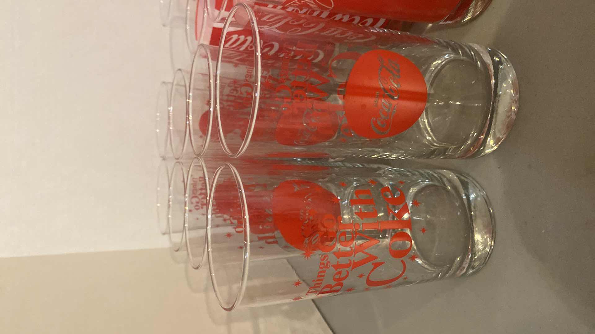 View 2 of VINTAGE COCA-COLA GLASSES (15)