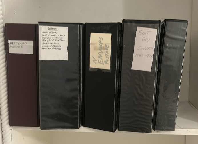 View 1 of 5 LARGE NOTEBOOKS OF COLLECTIBLE POSTAGE STAMPS