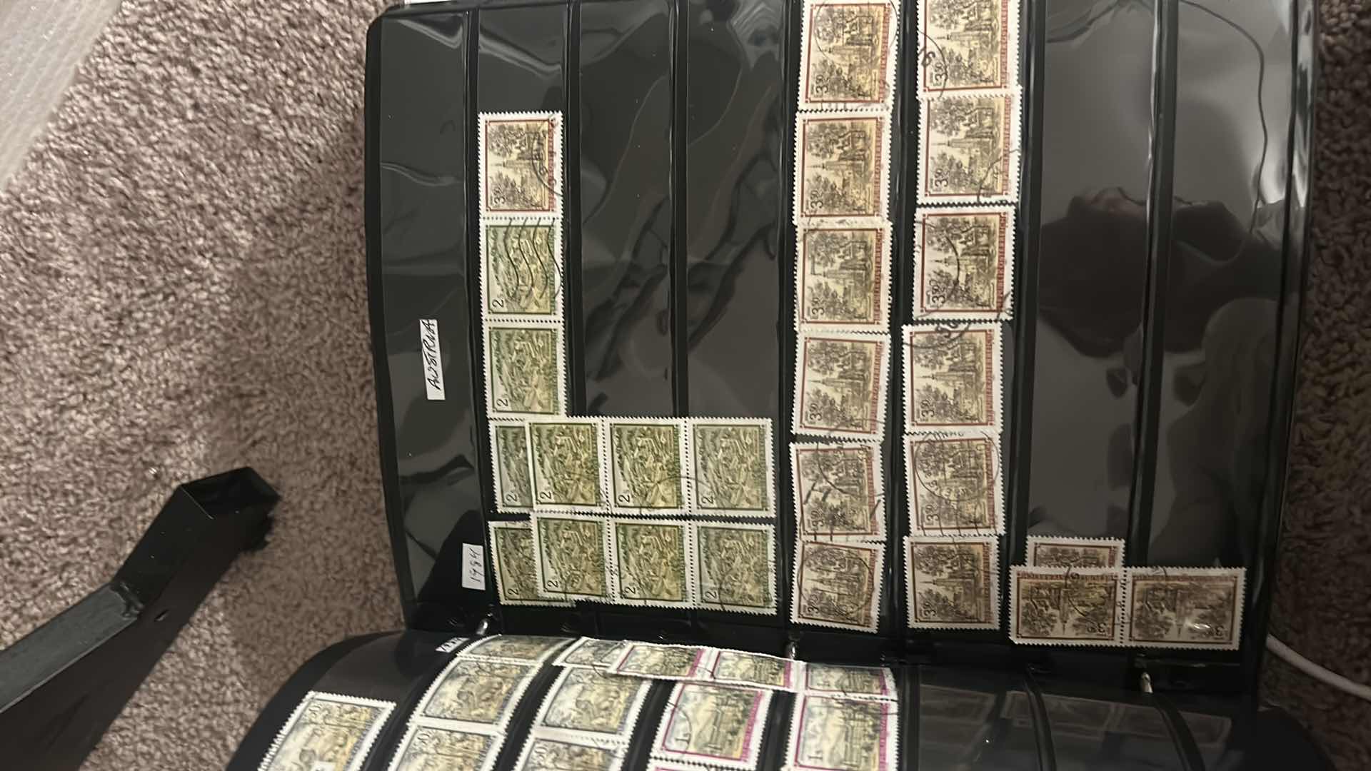 View 10 of 4 LARGE NOTEBOOKS OF COLLECTIBLE POSTAGE STAMPS