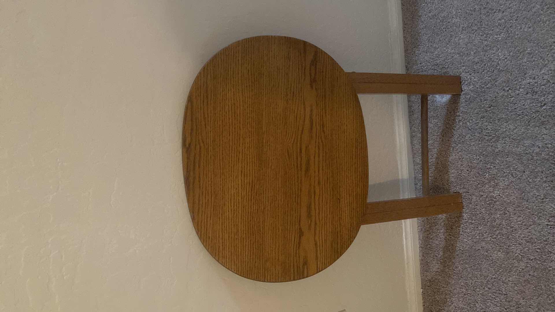 View 2 of OAK FOLDING TABLE 19“ X 23“