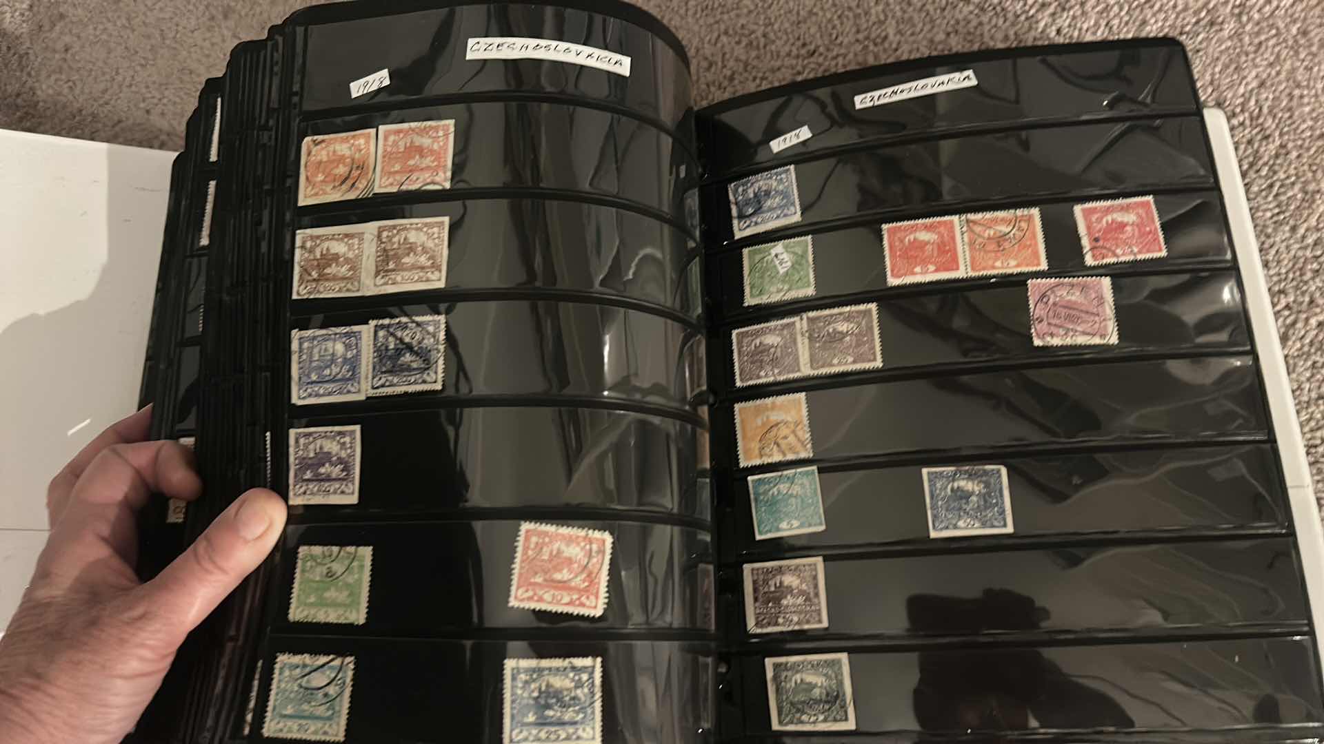 View 18 of 5 LARGE NOTEBOOKS OF COLLECTIBLE POSTAGE STAMPS