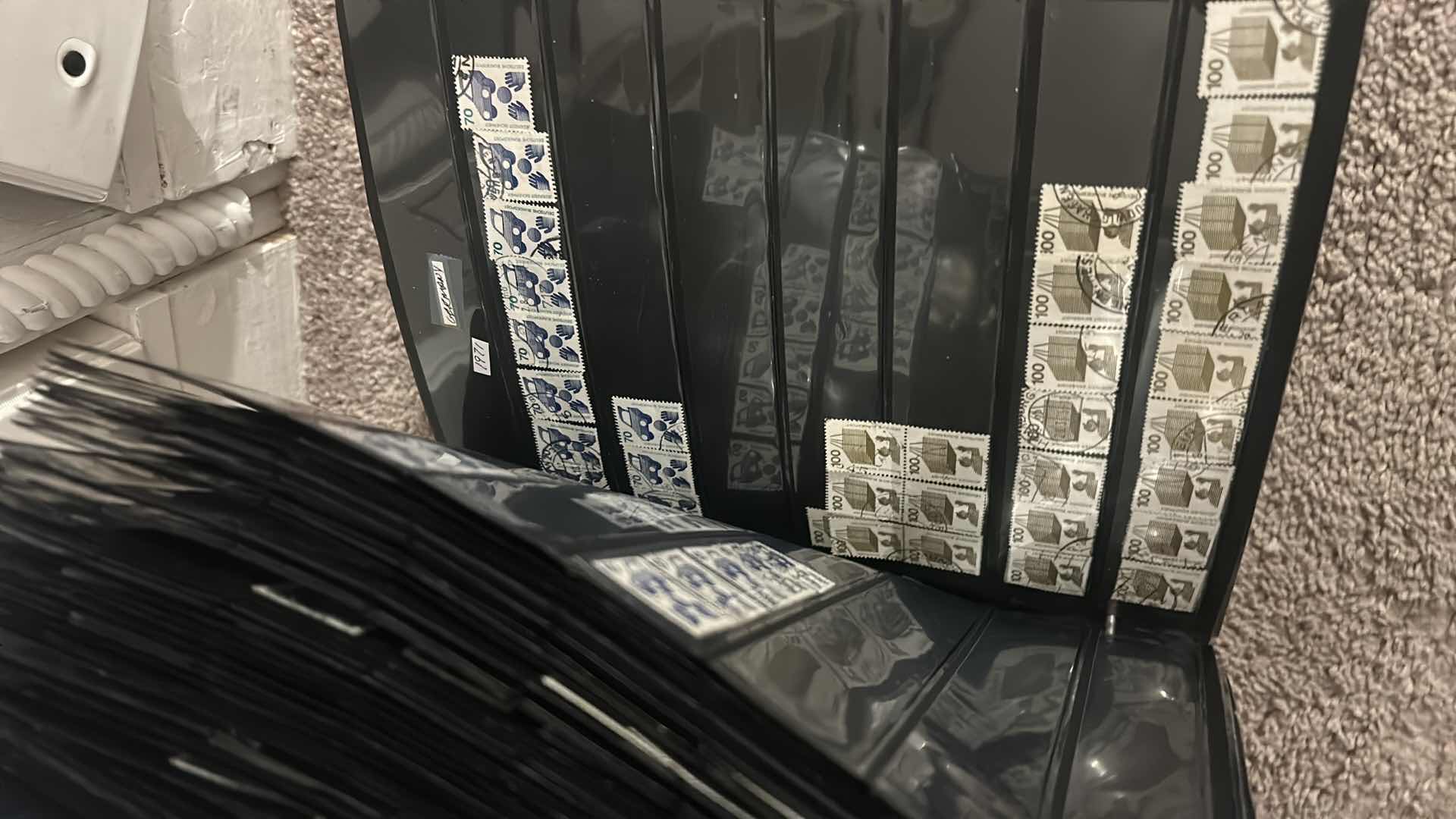 View 8 of 5 LARGE NOTEBOOKS OF COLLECTIBLE POSTAGE STAMPS