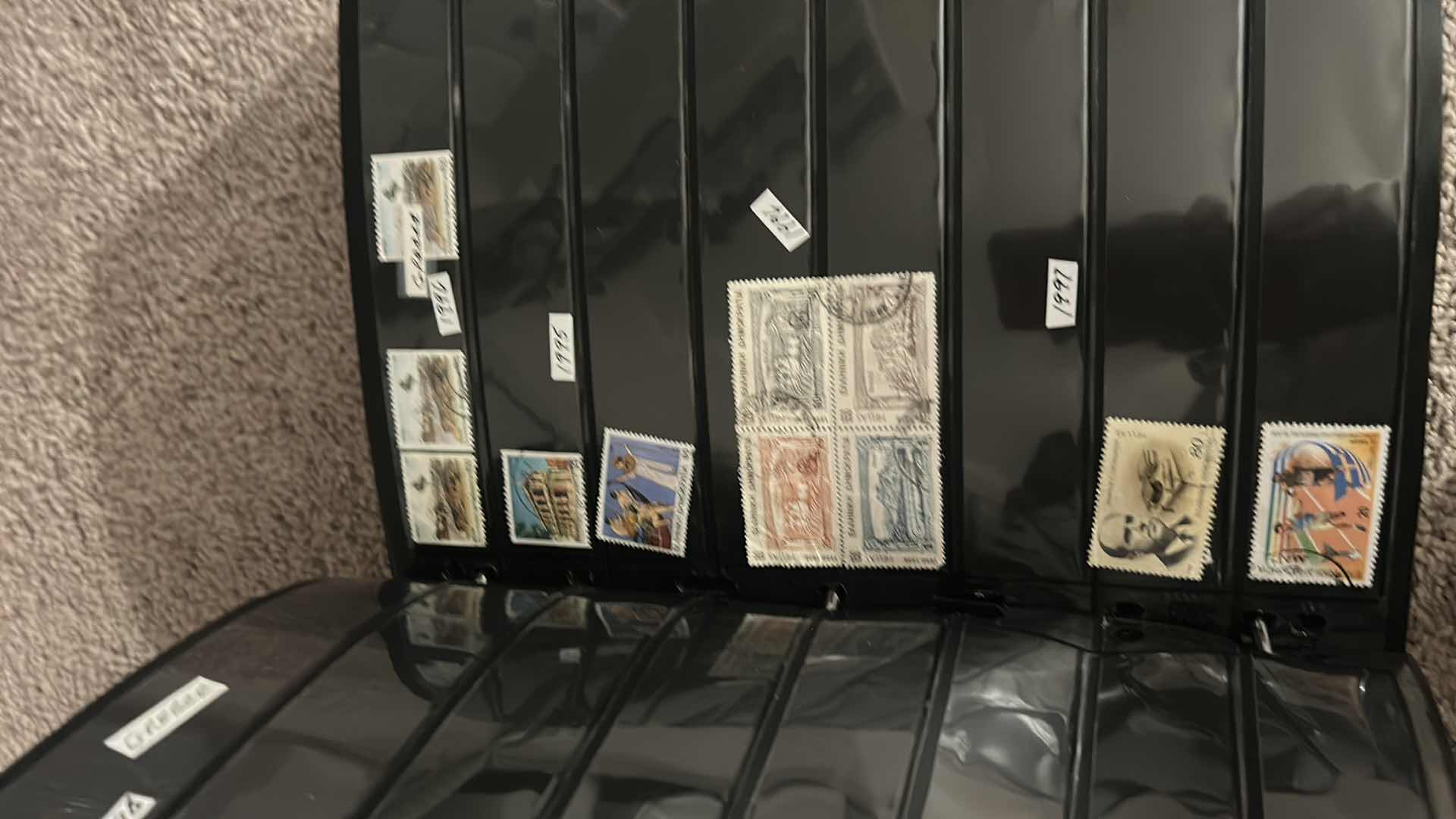 View 11 of 5 LARGE NOTEBOOKS OF COLLECTIBLE POSTAGE STAMPS