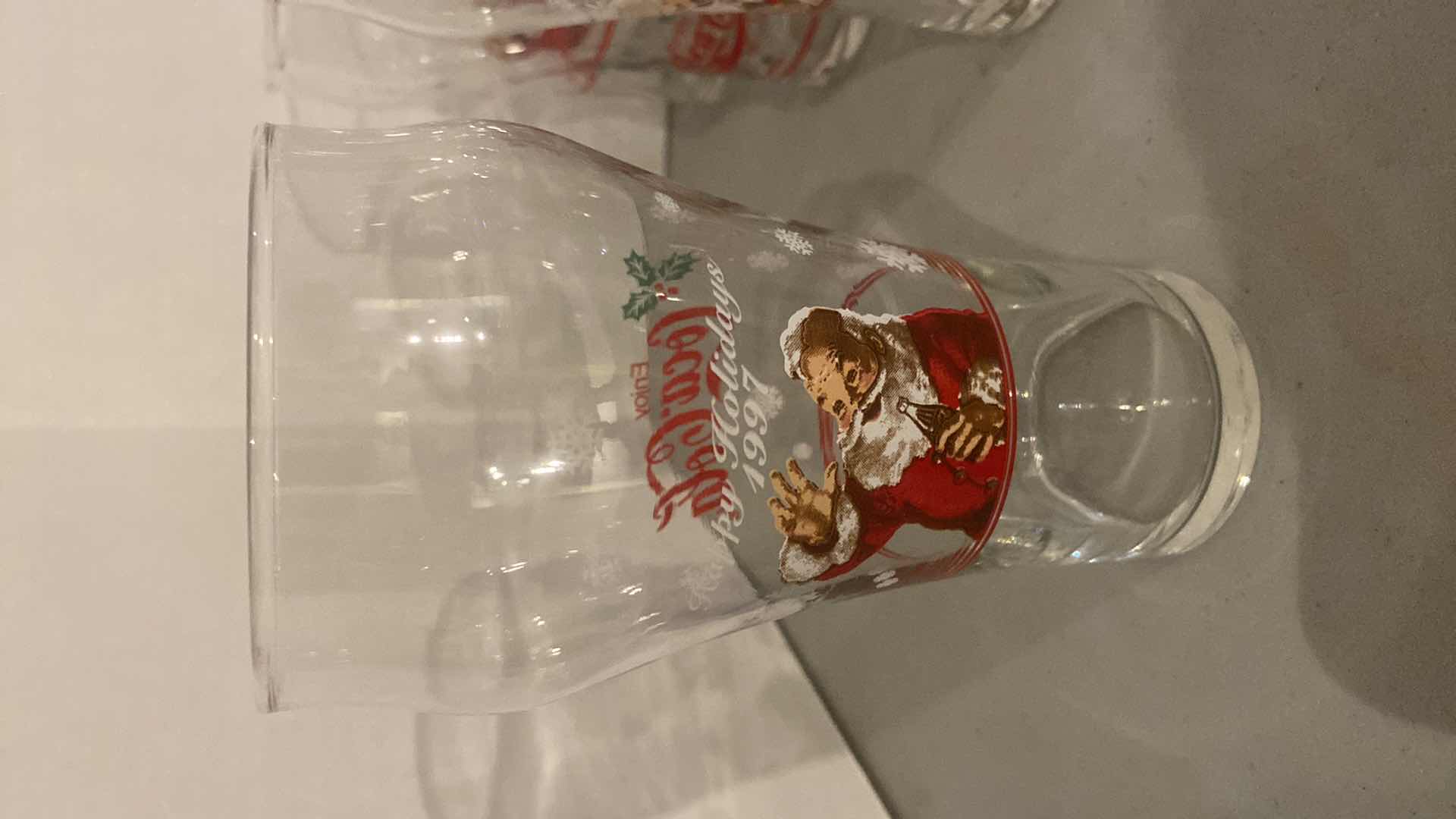 View 3 of VINTAGE COCA-COLA HOLIDAY GLASSES (17)