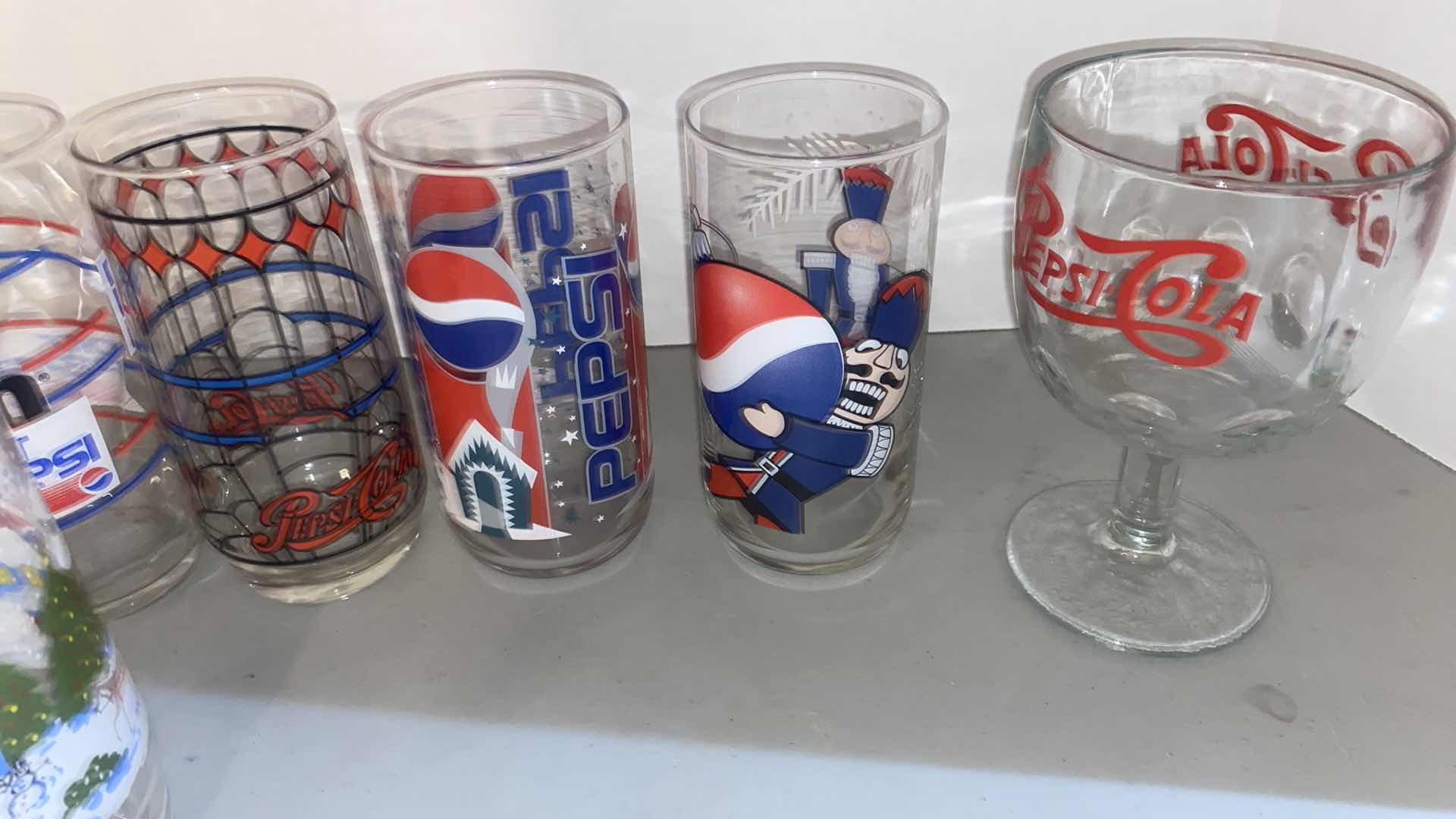 View 3 of VINTAGE PEPSI GLASSES (7)