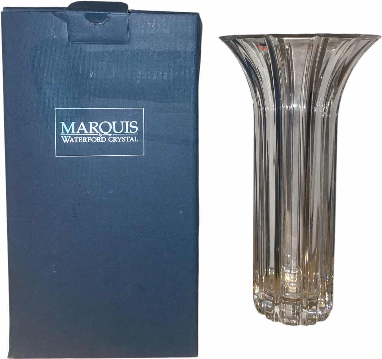 View 1 of MARQUISE BY WATERFORD, CRYSTAL VASE H9.25”