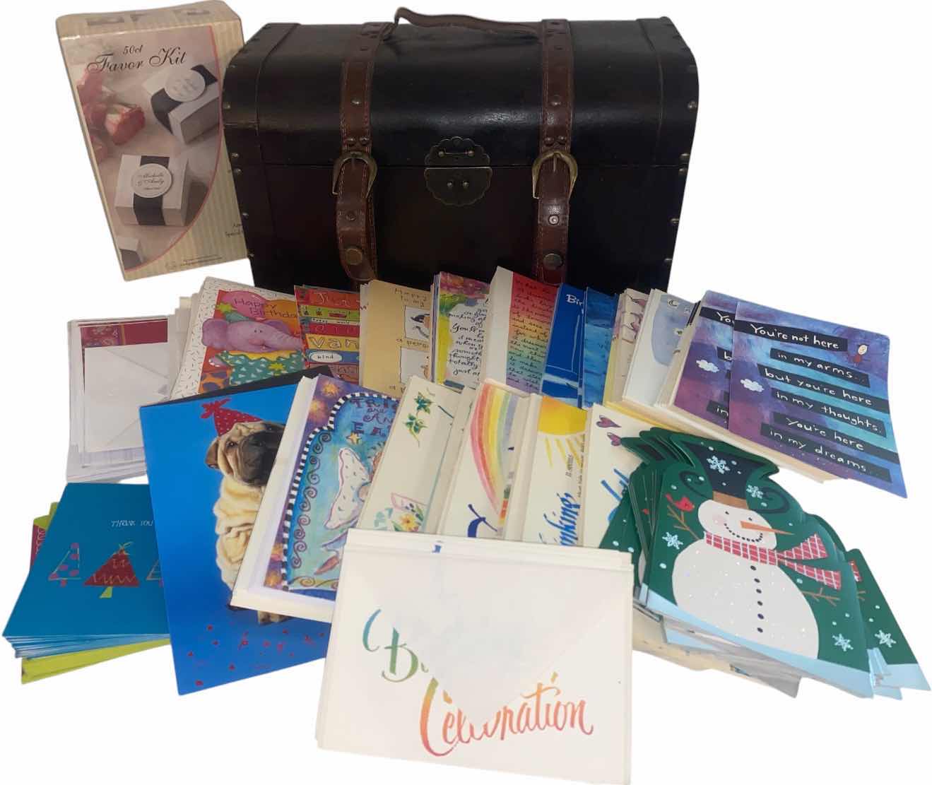 View 1 of GREETING CARDS IN DECORATIVE STORAGE BOX