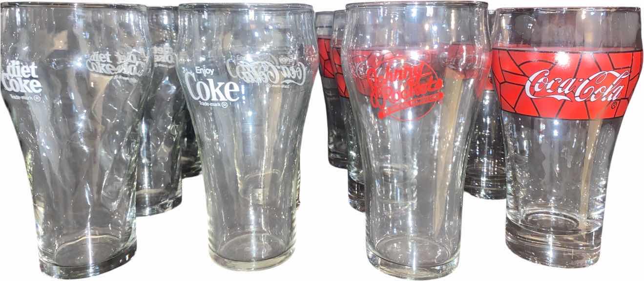 View 1 of VINTAGE COCA-COLA GLASSES (12)