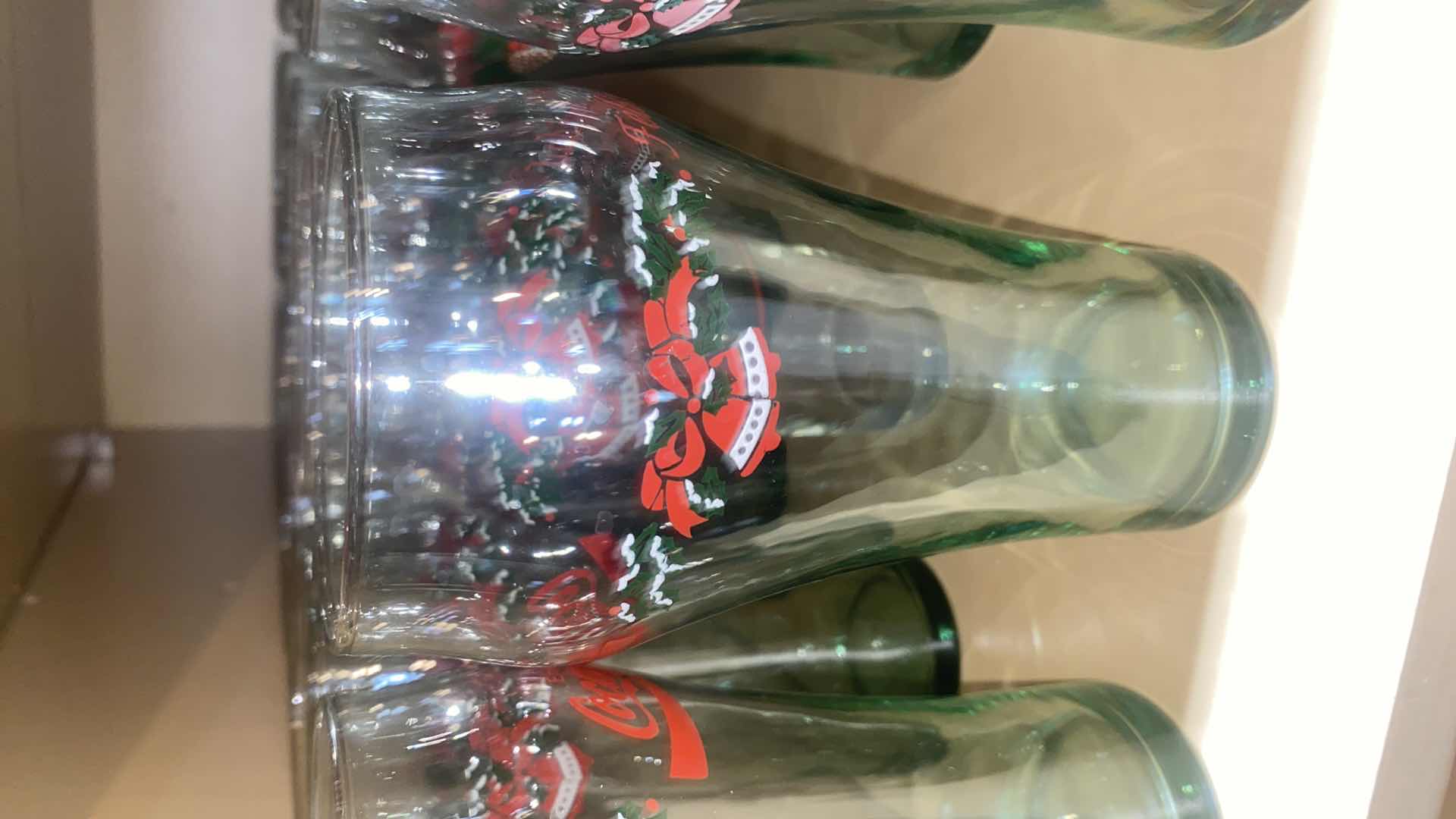 View 3 of VINTAGE COCA-COLA HOLIDAY GLASSES (16)