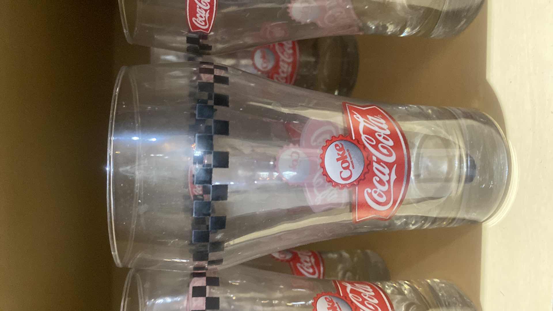 View 2 of VINTAGE COCA-COLA GLASSES (14)