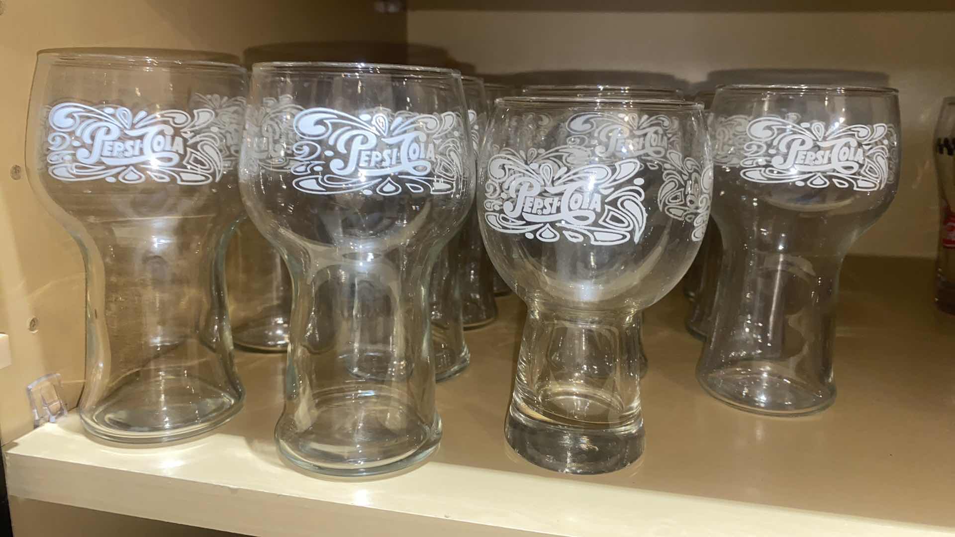 View 1 of VINTAGE PEPSI GLASSES (23)