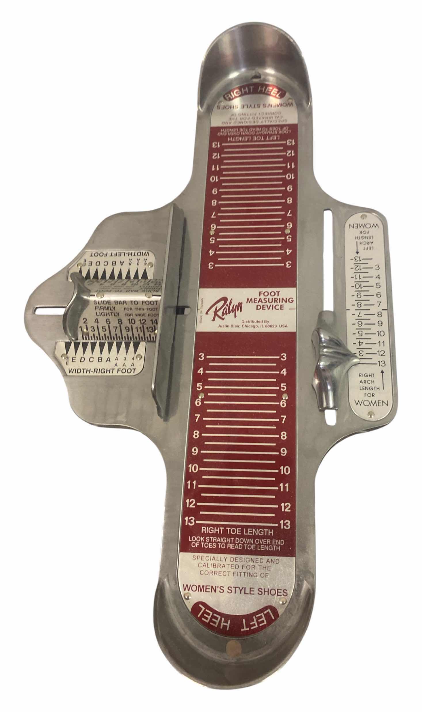 View 1 of RAILIN FOOT MEASURING DEVICE
