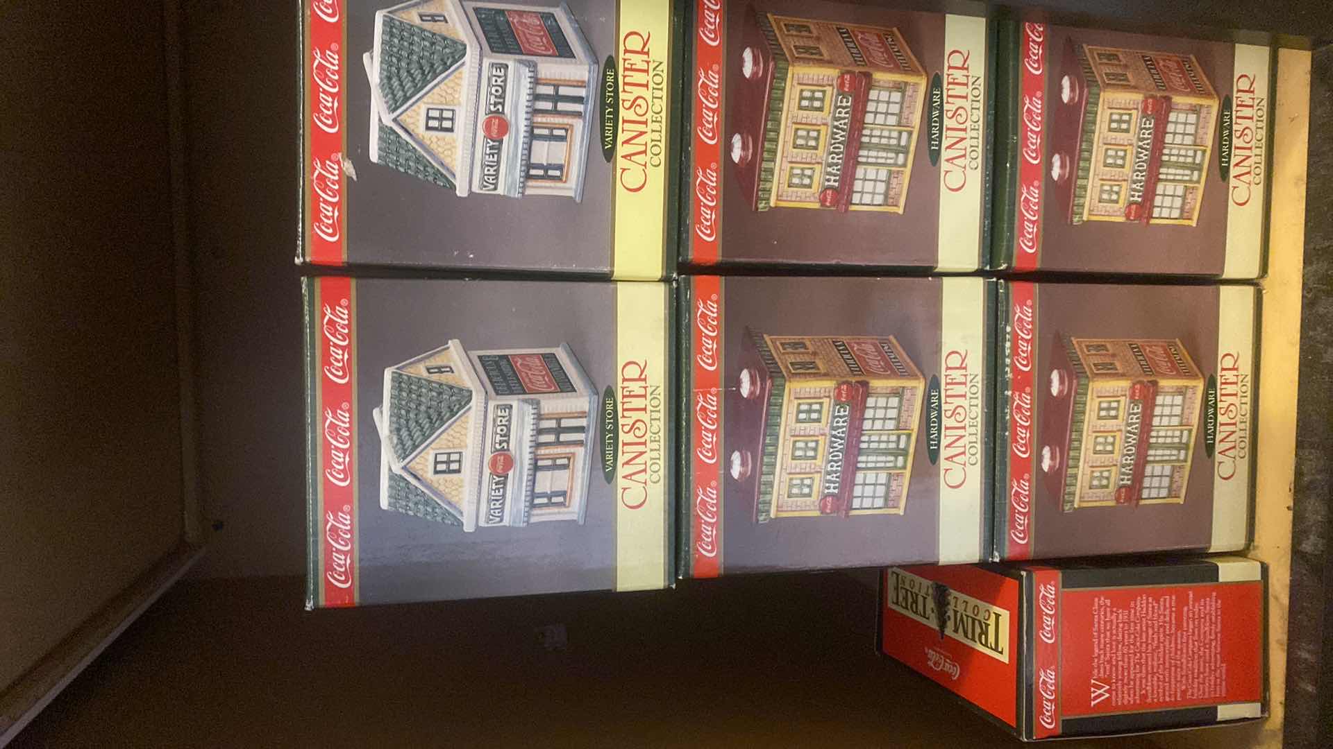 View 2 of CONTENTS OF CABINET– COCA-COLA CHRISTMAS ORNAMENTS