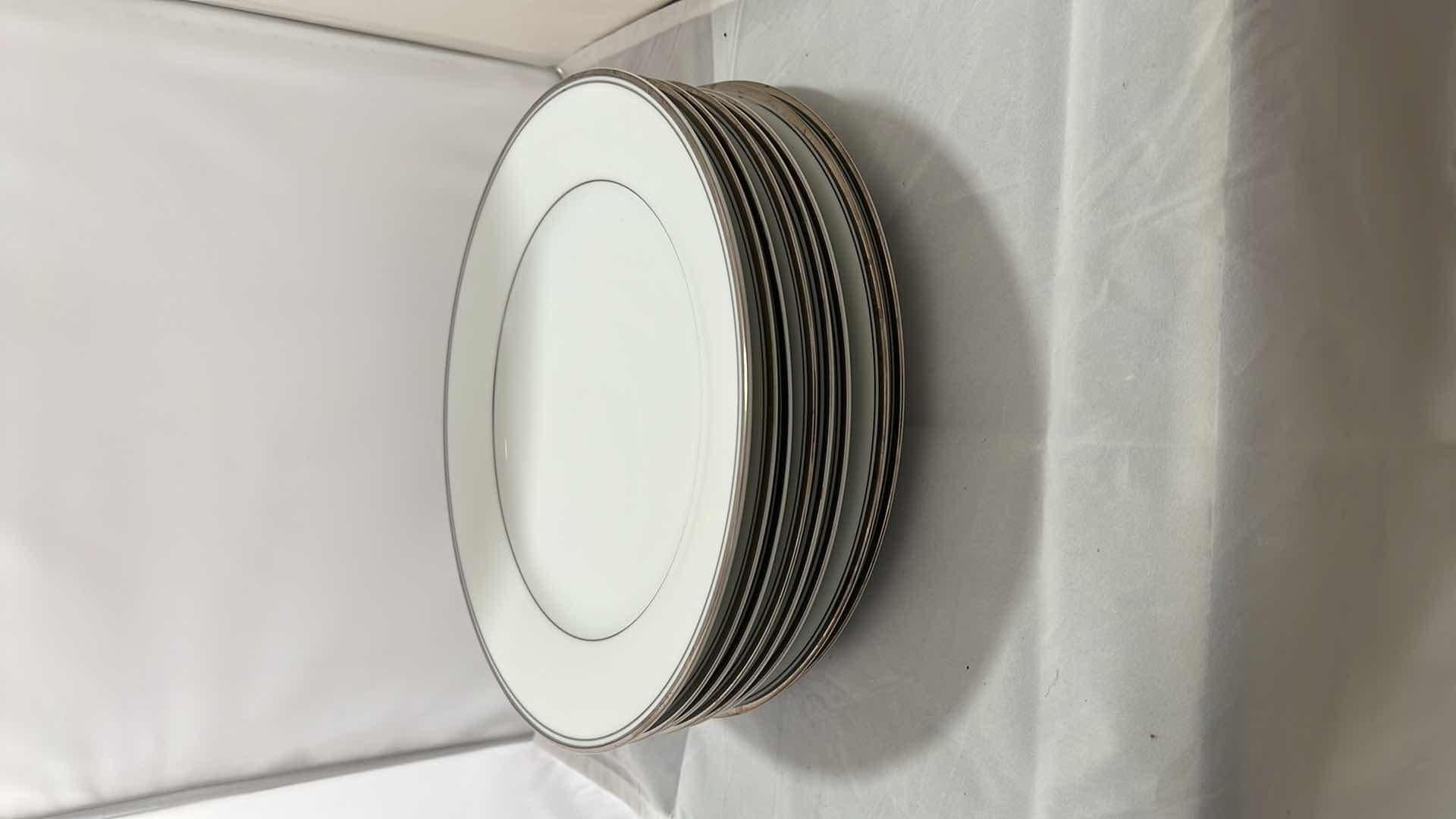 Photo 1 of VINTAGE CHINA “ZYLSTRA SILVER ECSTASY”DISHES (PART OF FULL CHINA SET SOLD SEPARATELY) LARGE PLATES