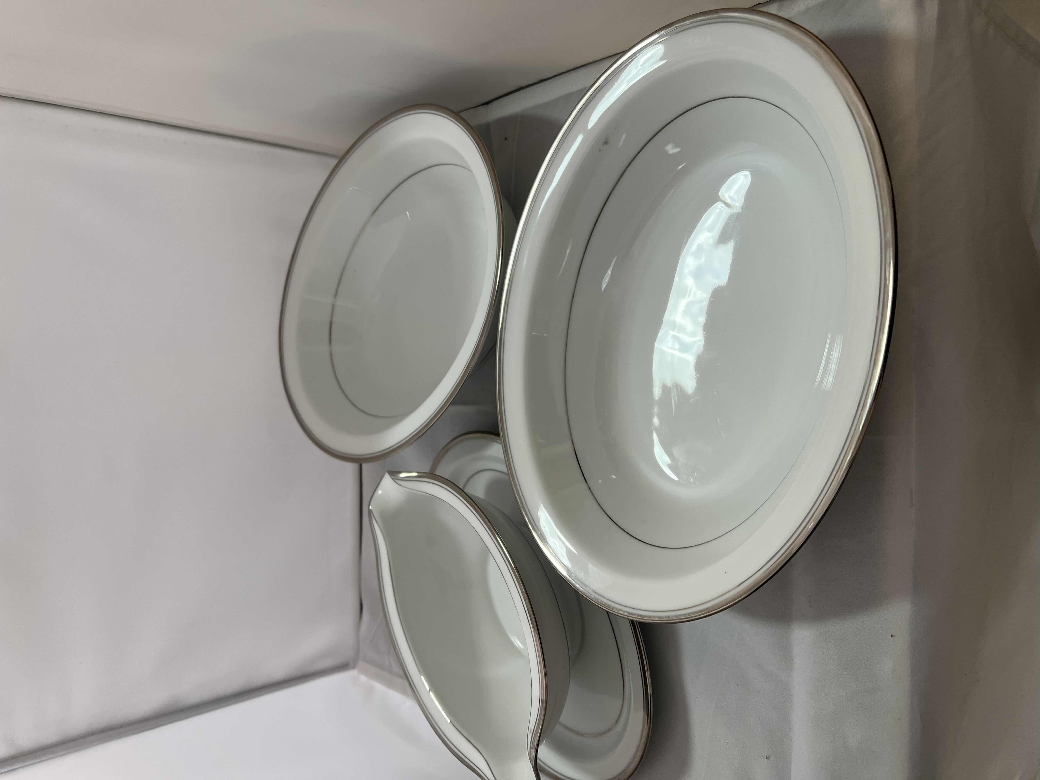 Photo 1 of VINTAGE CHINA “ZYLSTRA SILVER ECSTASY” SERVING DISHES (PART OF FULL CHINA SET SOLD SEPARATELY)