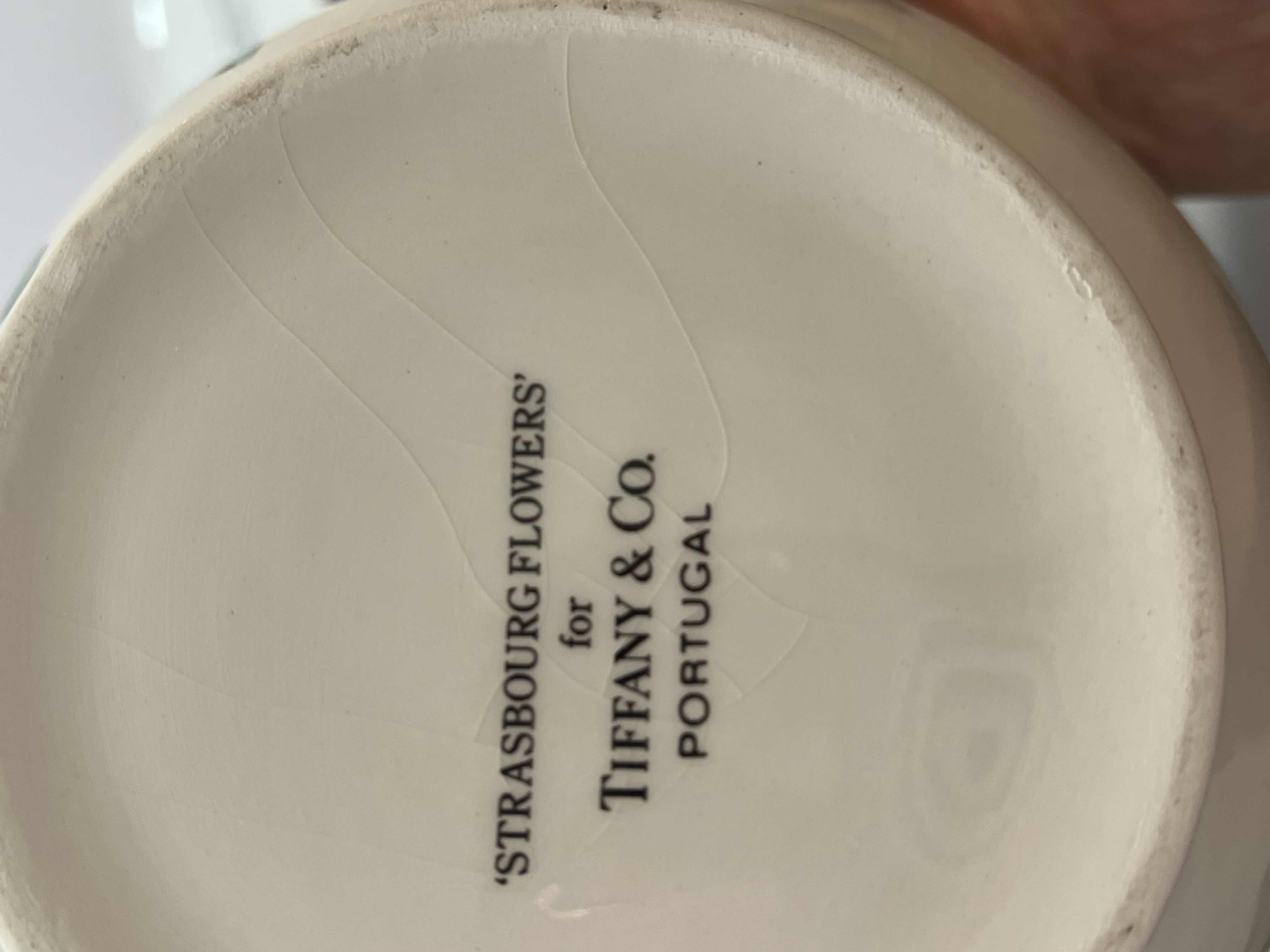 Photo 2 of TIFFANY AND COMPANY CERAMIC PITCHER AND BOWL.