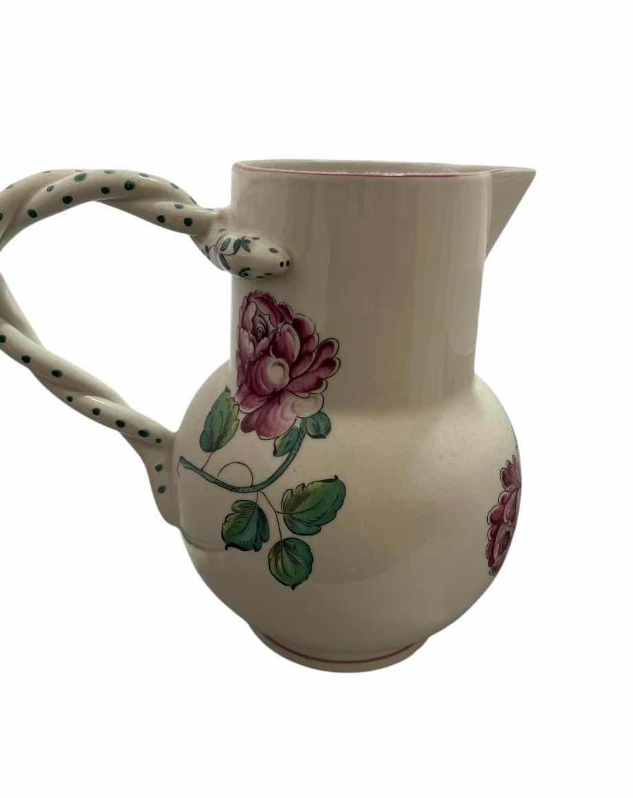 Photo 1 of TIFFANY AND COMPANY CERAMIC PITCHER AND BOWL.