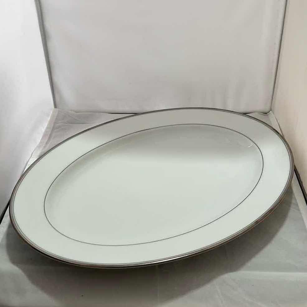 Photo 1 of 16” SERVING PLATTER-VINTAGE CHINA “SILVER EMBOSSED” THUN LARGE PLATE PART OF FULL CHINA SET SOLD SEPARATELY)