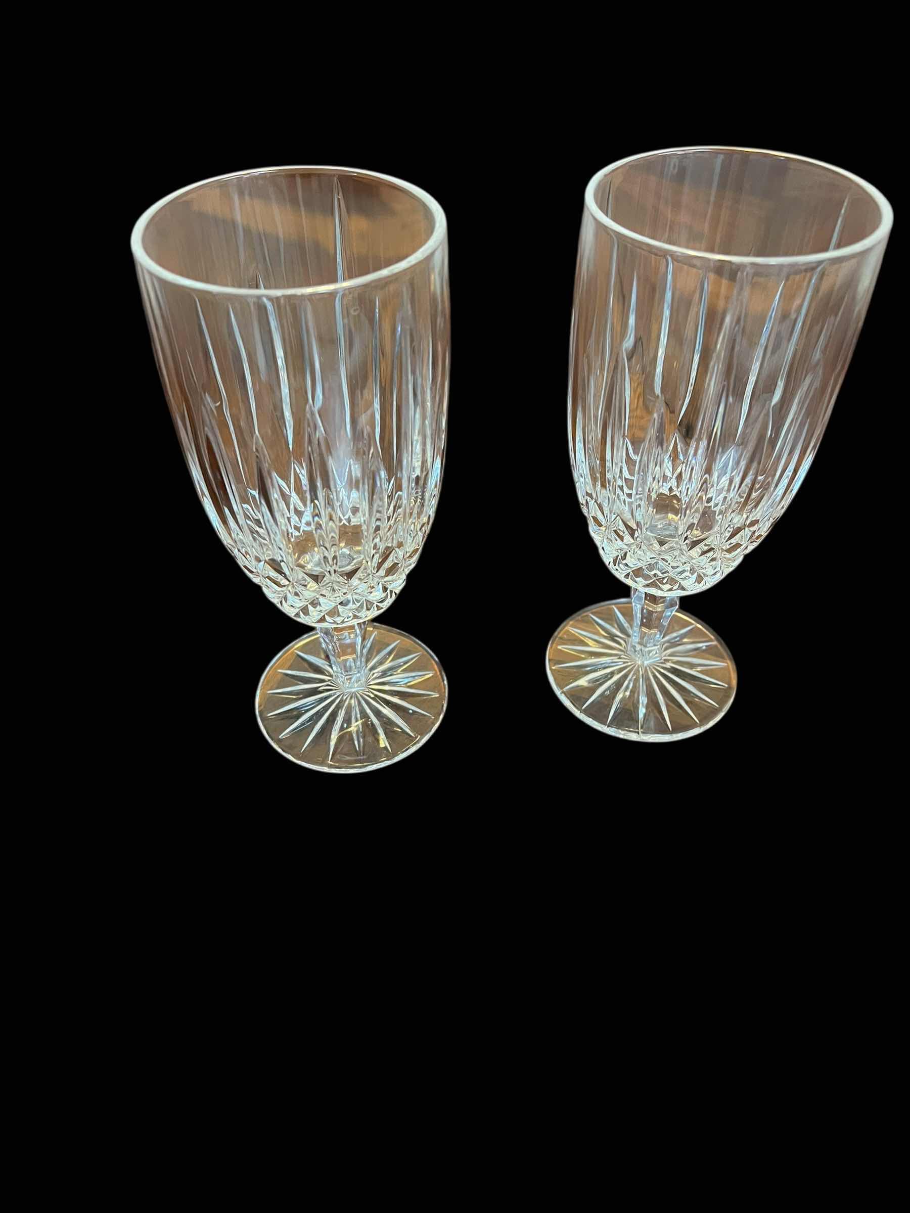 Photo 1 of 7-MIKASA OLD DUBLIN. CRYSTAL WATER GLASSES 7”