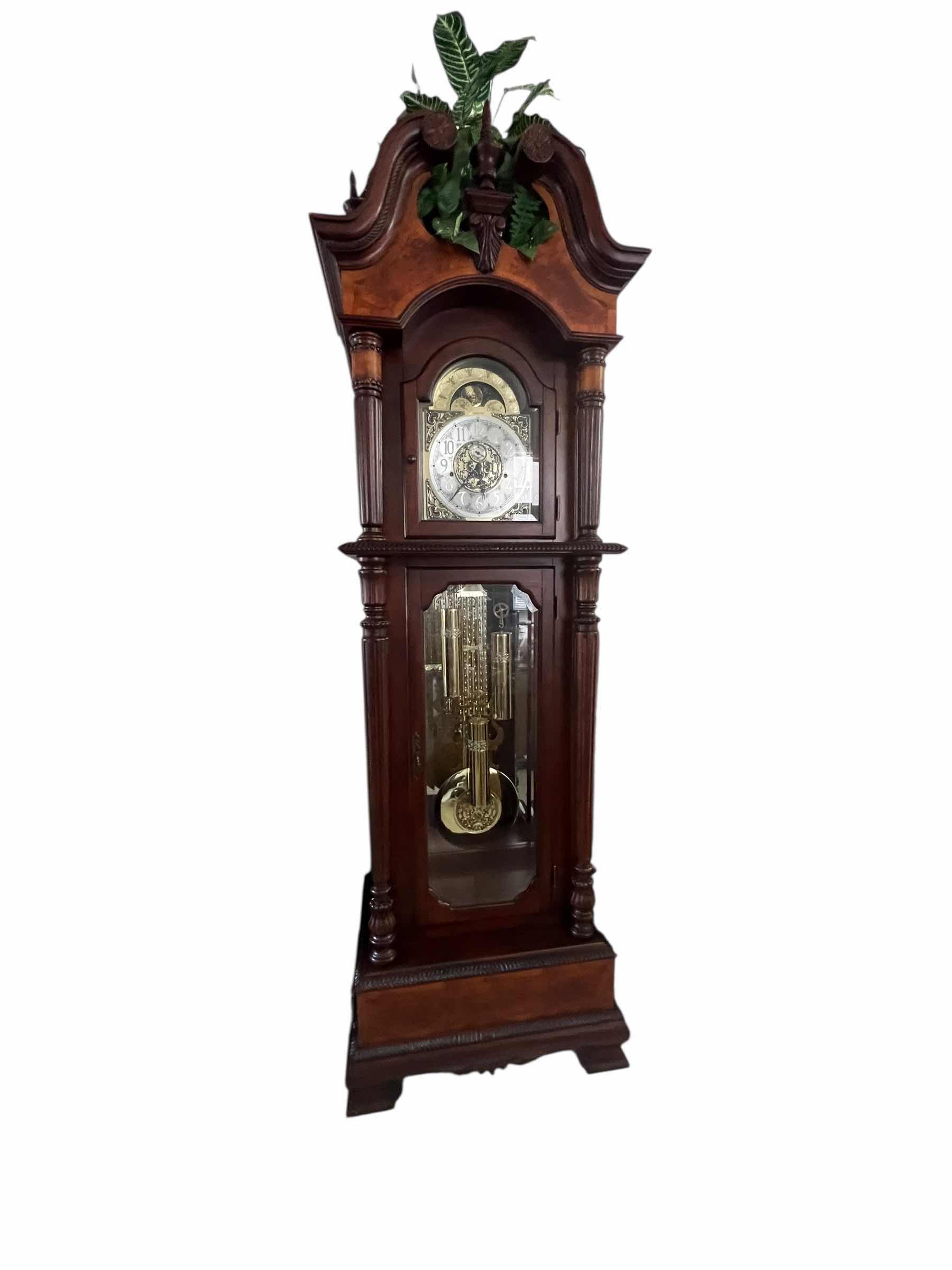 Photo 1 of VINTAGE "AUZINIER-BENZ"  PENDULUM GRANDFATHER CLOCK. 32”x 86”H