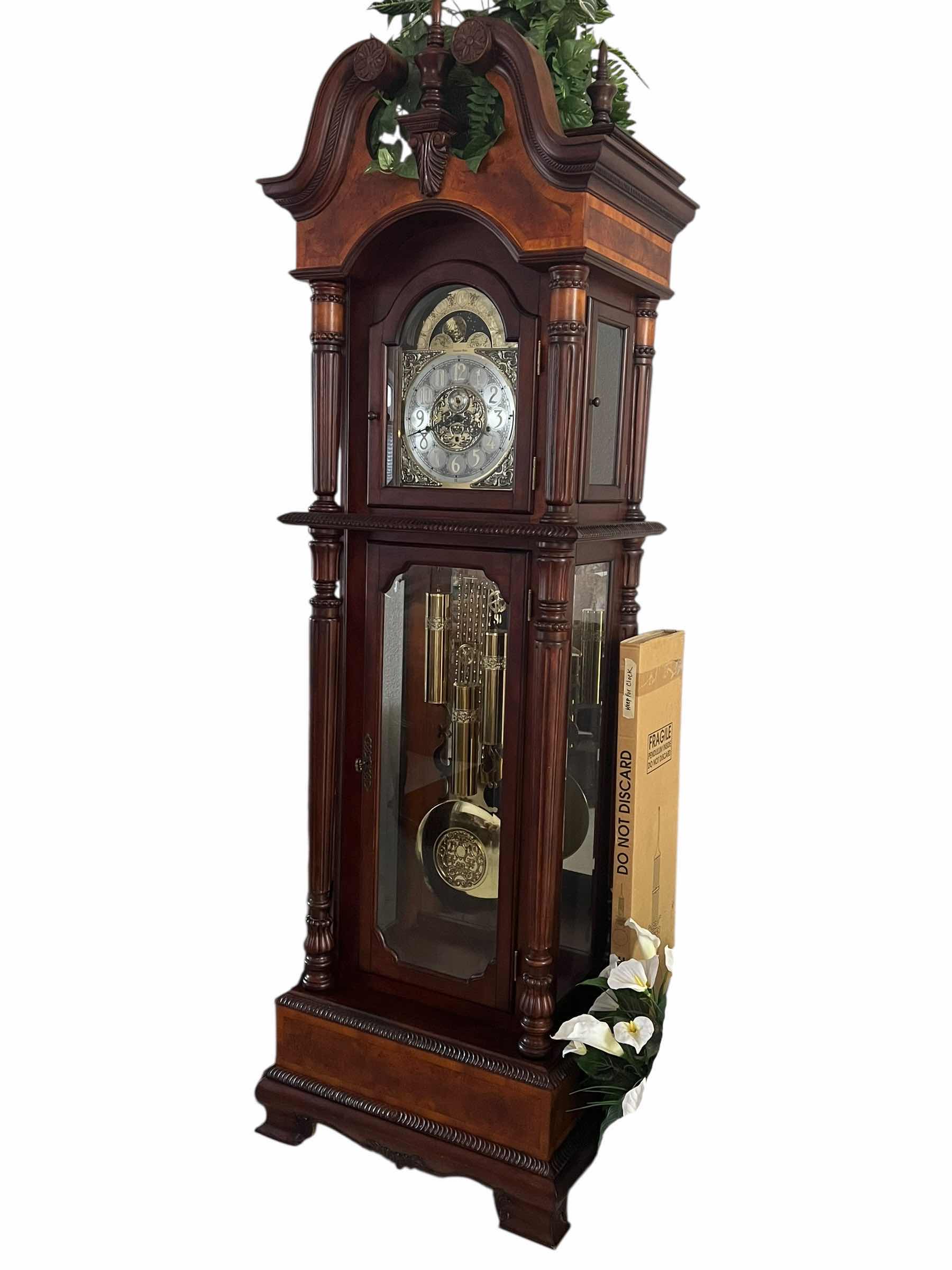 Photo 1 of VINTAGE "AUZINIER-BENZ"  PENDULUM GRANDFATHER CLOCK. 32”x 86”H