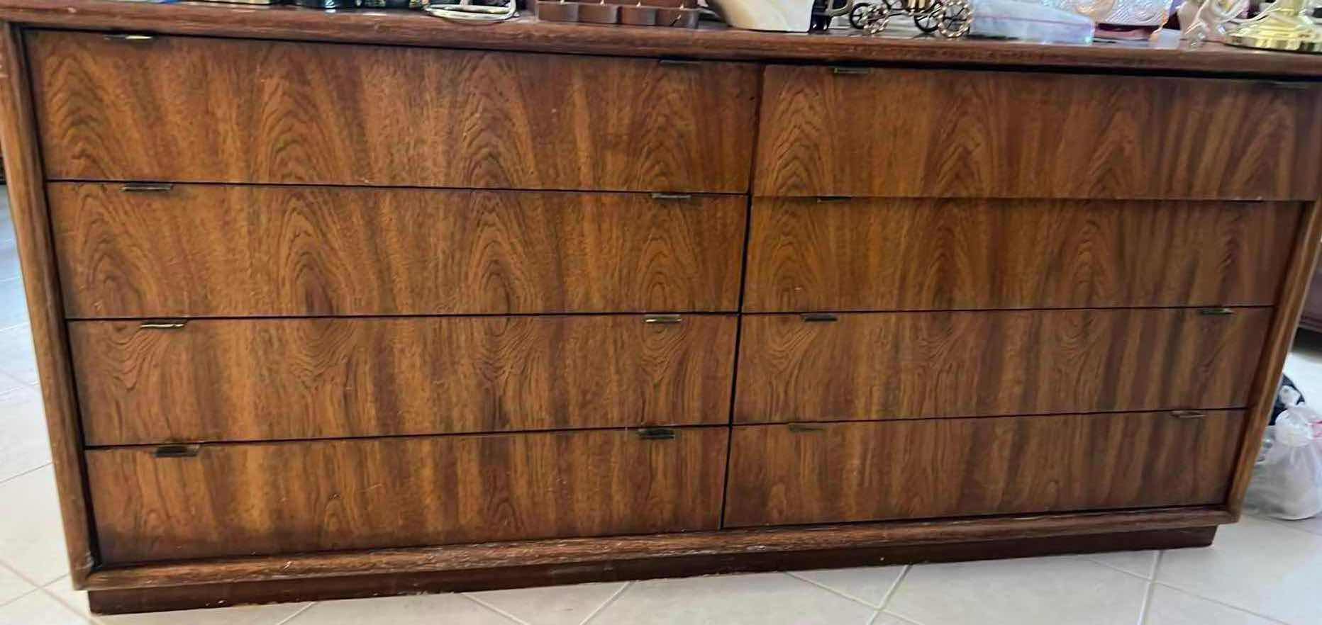 Photo 1 of 8 DRAWER WOODEN DRESSER. 64”X36”H