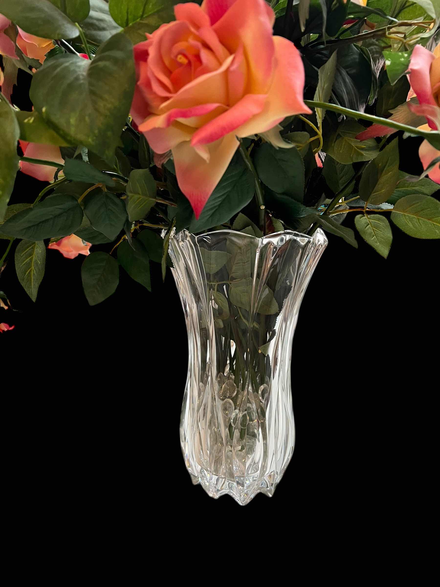 Photo 1 of 12” JG glass calliope vase 99