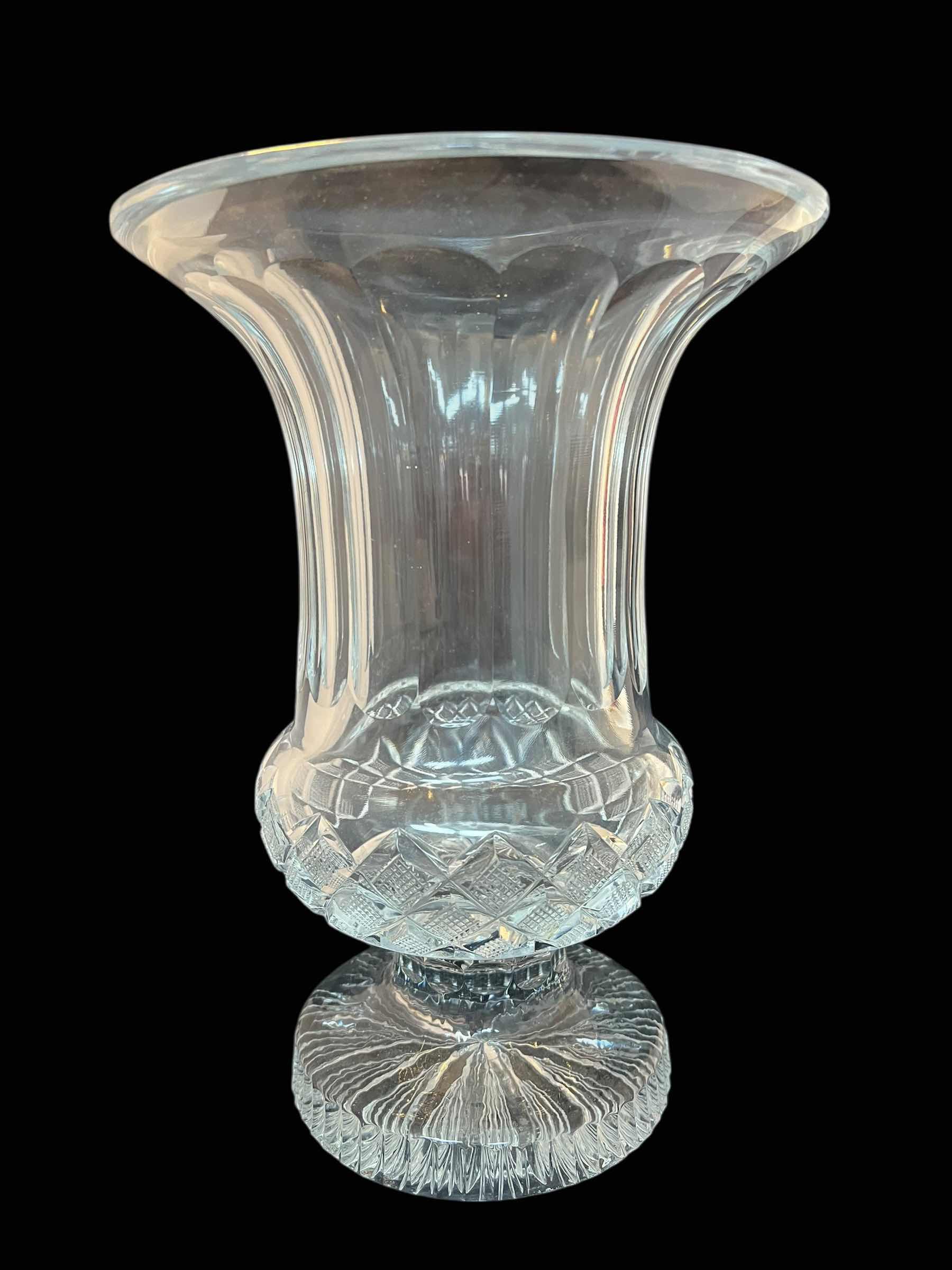 Photo 1 of VINTAGE EUROPEAN LEAD CRYSTAL VASE 6”D X 11”H