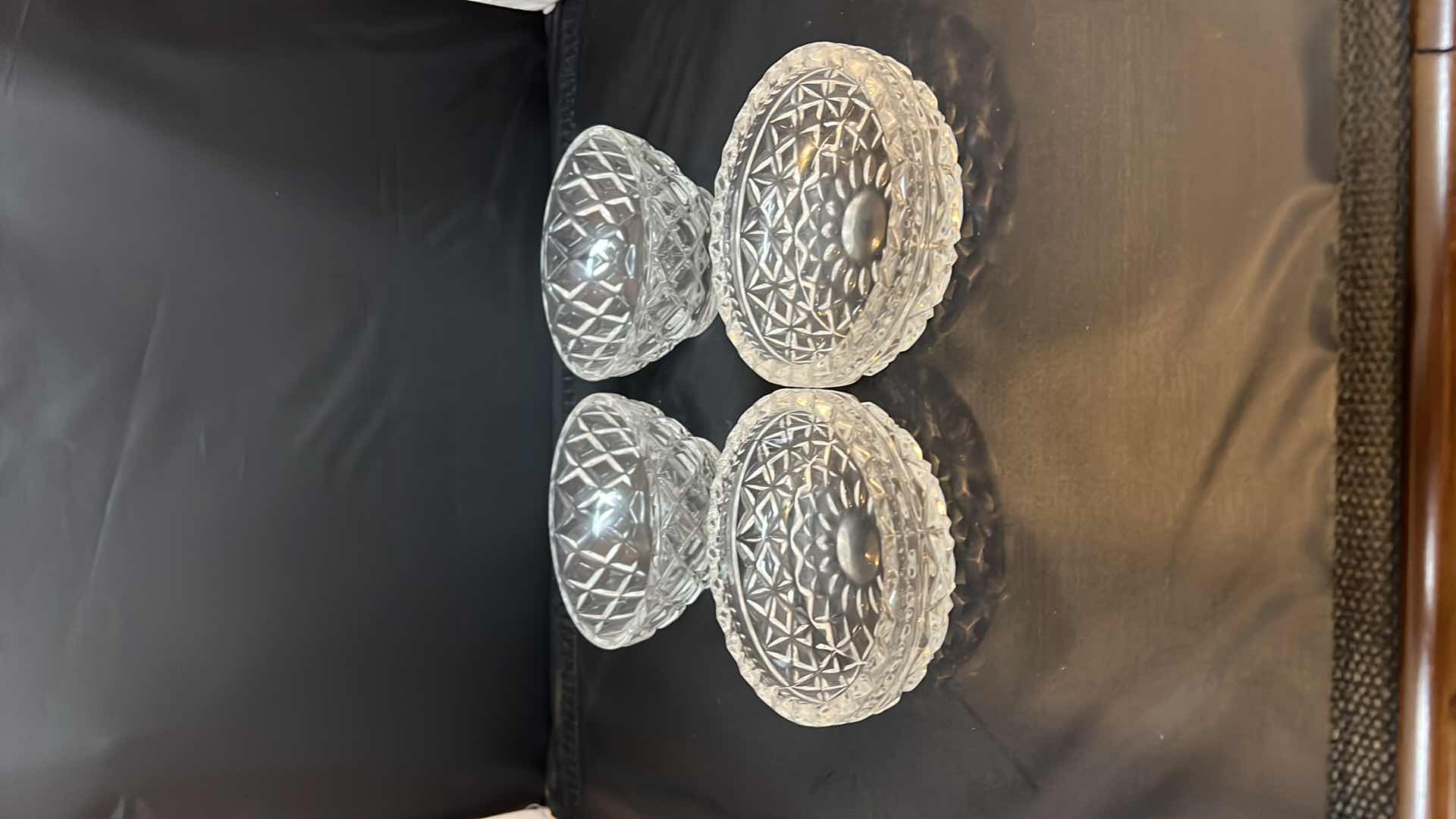 Photo 1 of VINTAGE EUROPEAN LEAD CRYSTAL BOWLS OF VARIOUS SIZES.